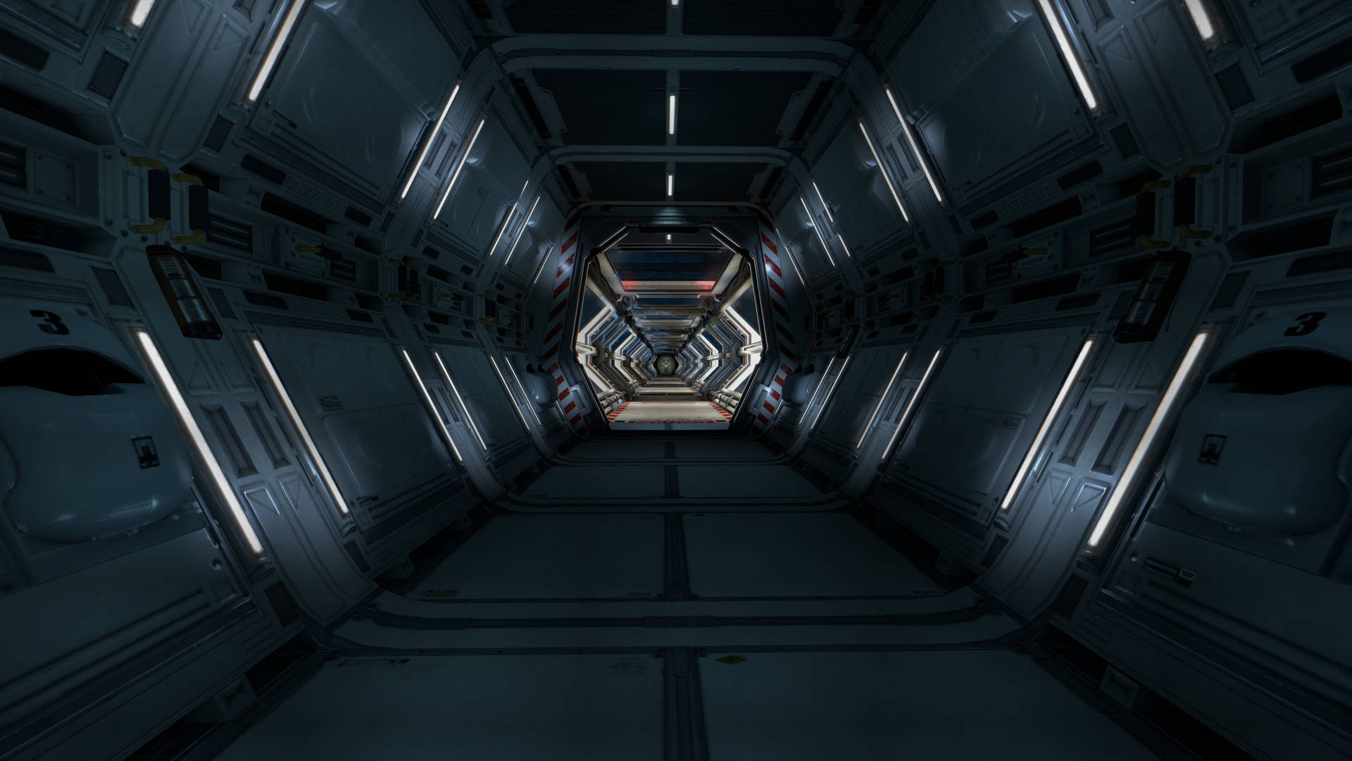 4k Ultra Hd Dark Spaceship Background