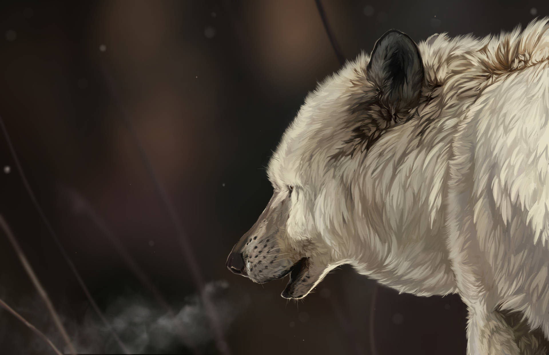 4k Ultra Hd Digital Art Of Wolf