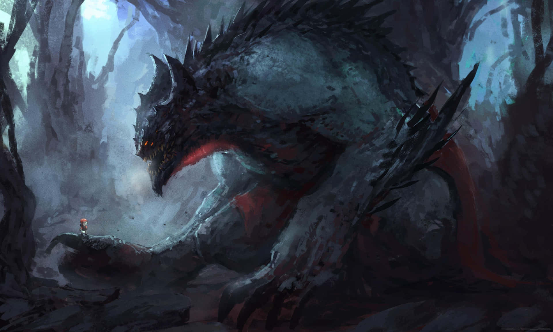 4k Ultra Hd Dragon Monster Background