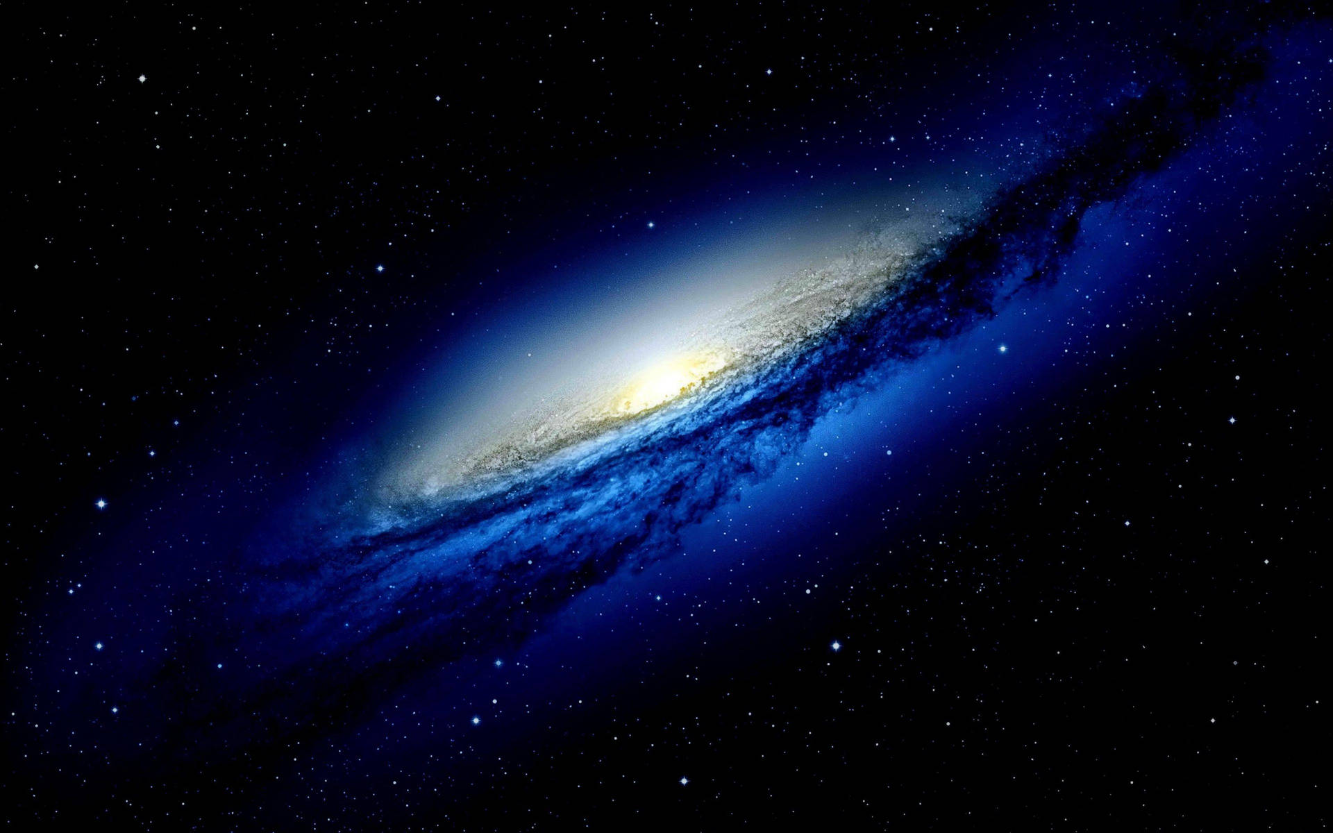 4k Ultra Hd Galaxy Blue Dust Background