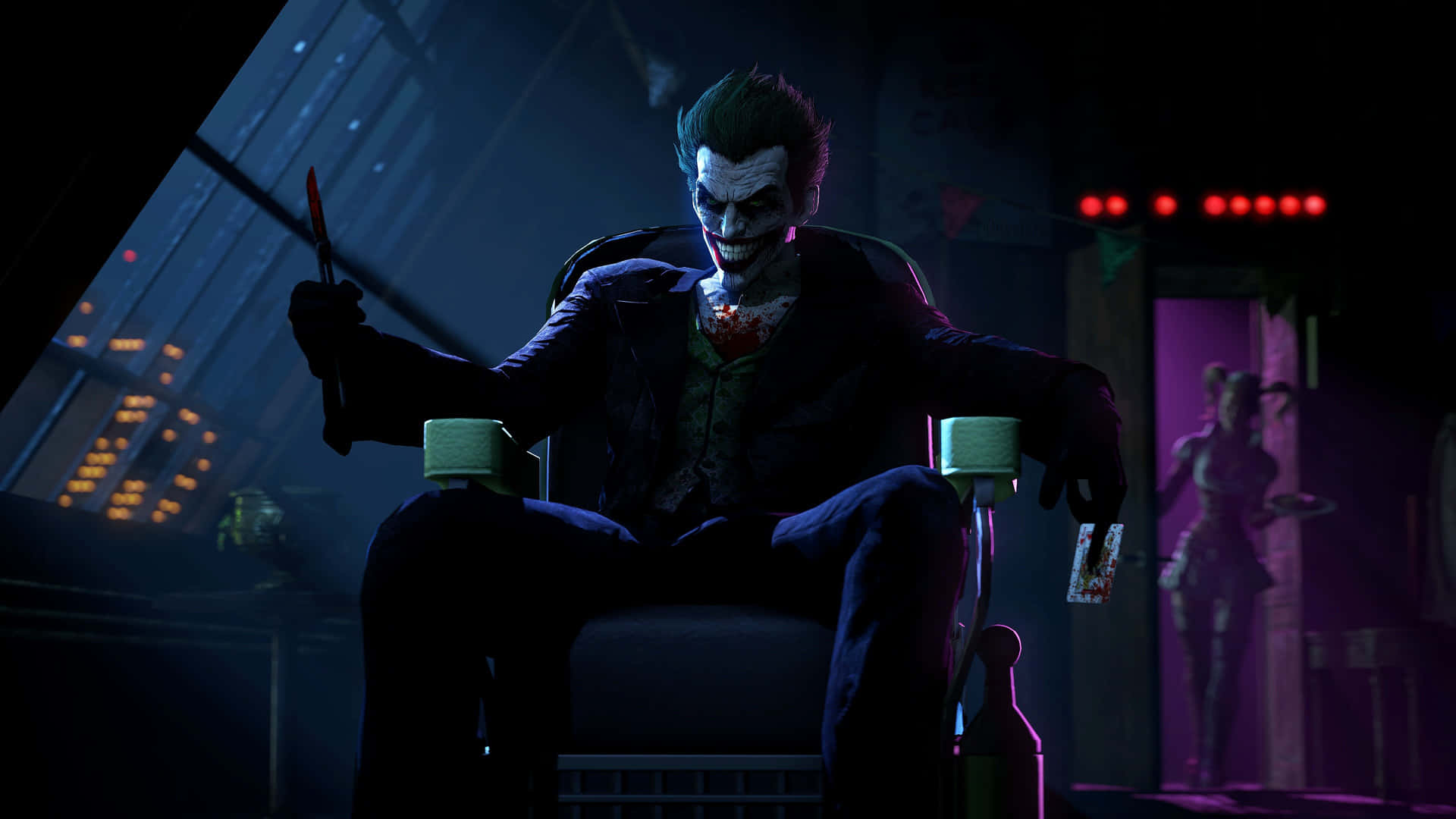 4k Ultra Hd Gaming Joker Batman: Arkham Origins Background