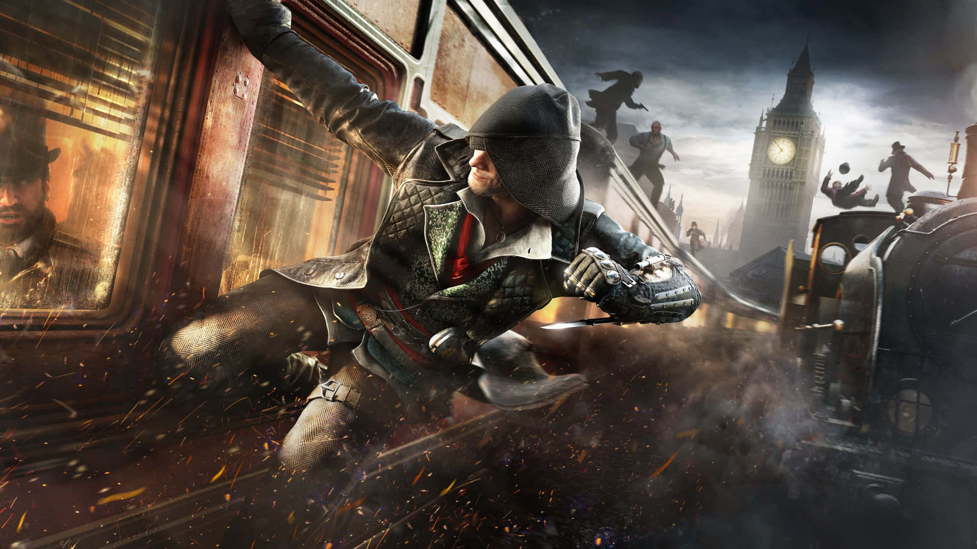 4k Ultra Hd Gaming Train Assassin's Creed Syndicate Background