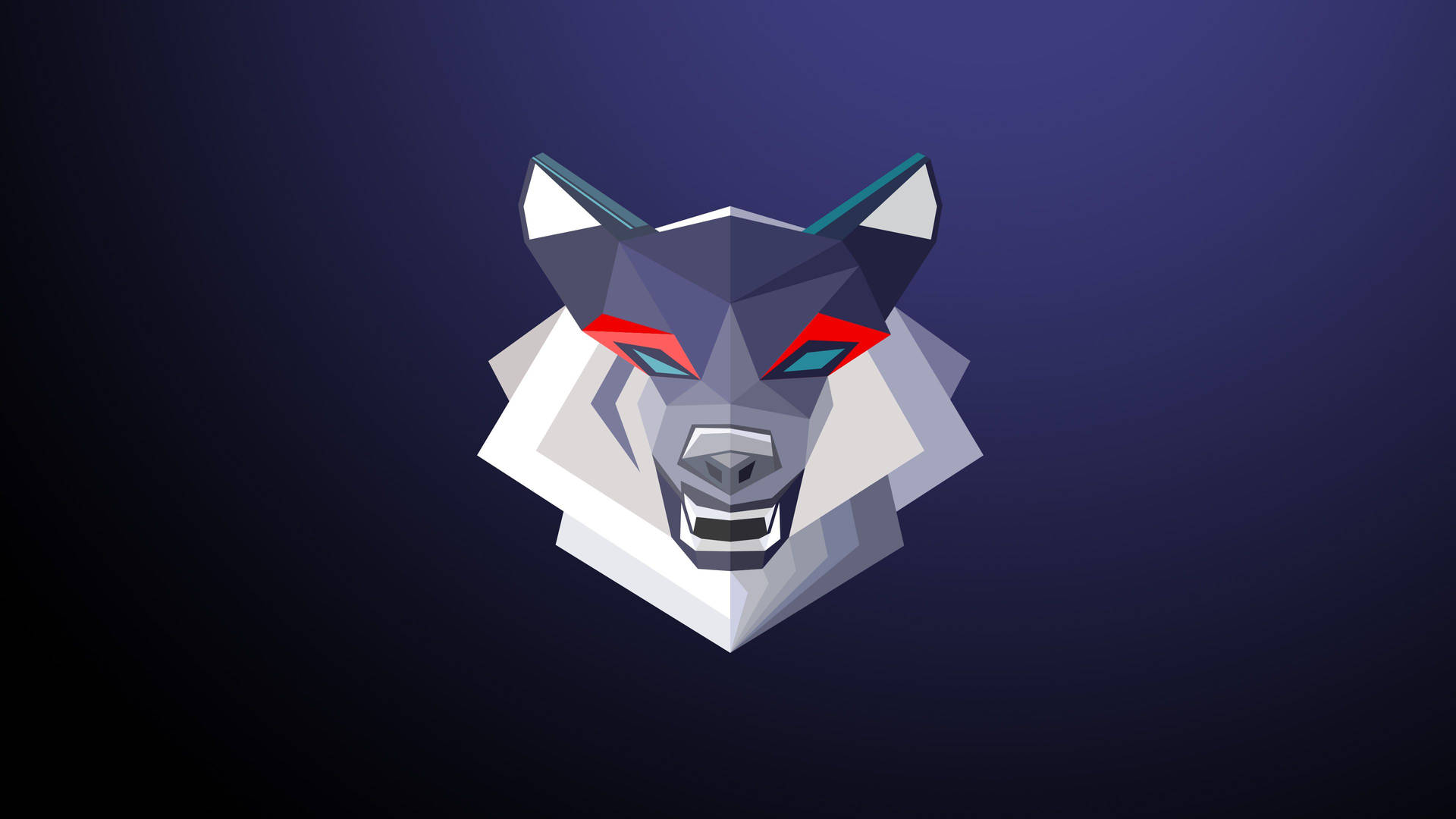 4k Ultra Hd Geometric Wolf Vector Art