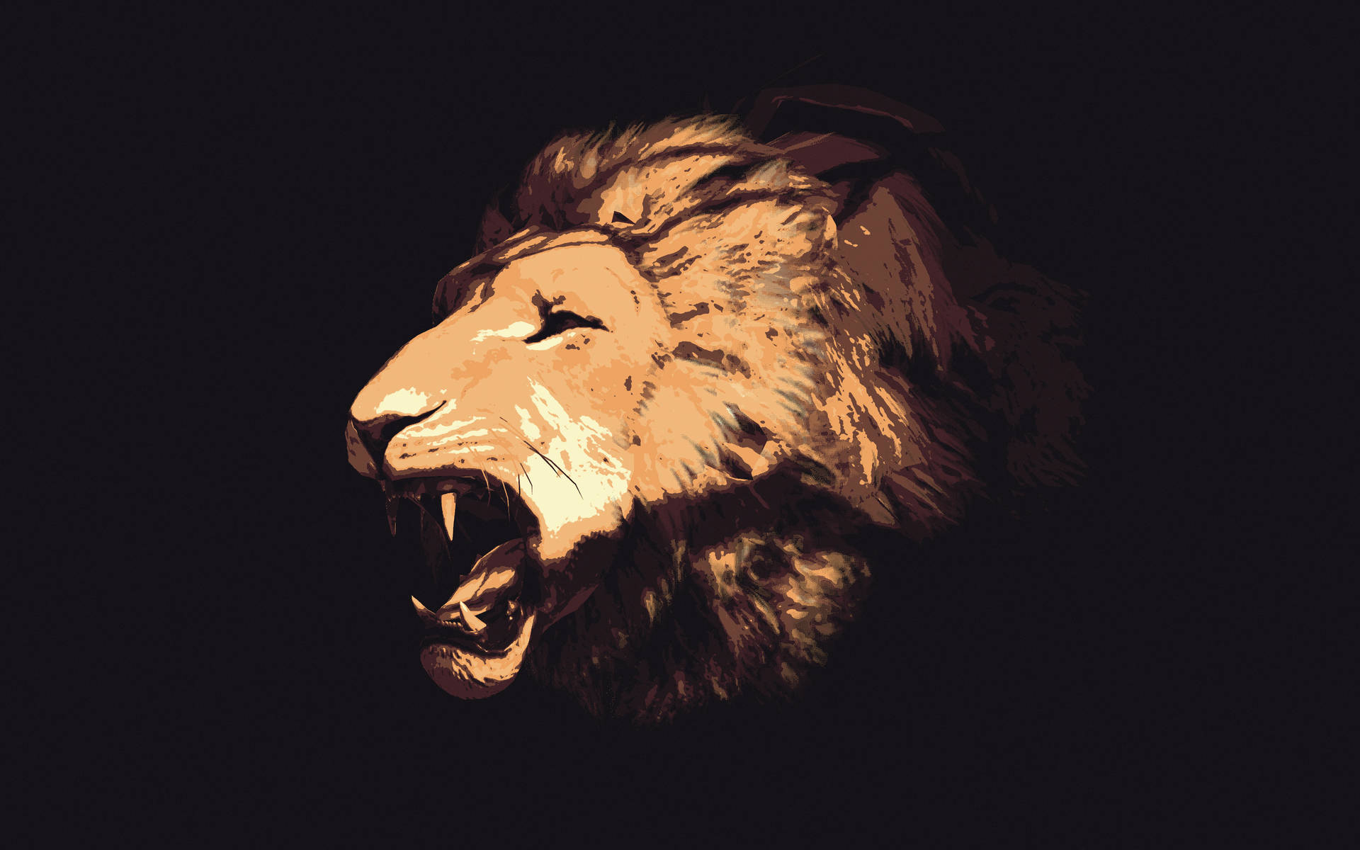 4k Ultra Hd Lions Art Background
