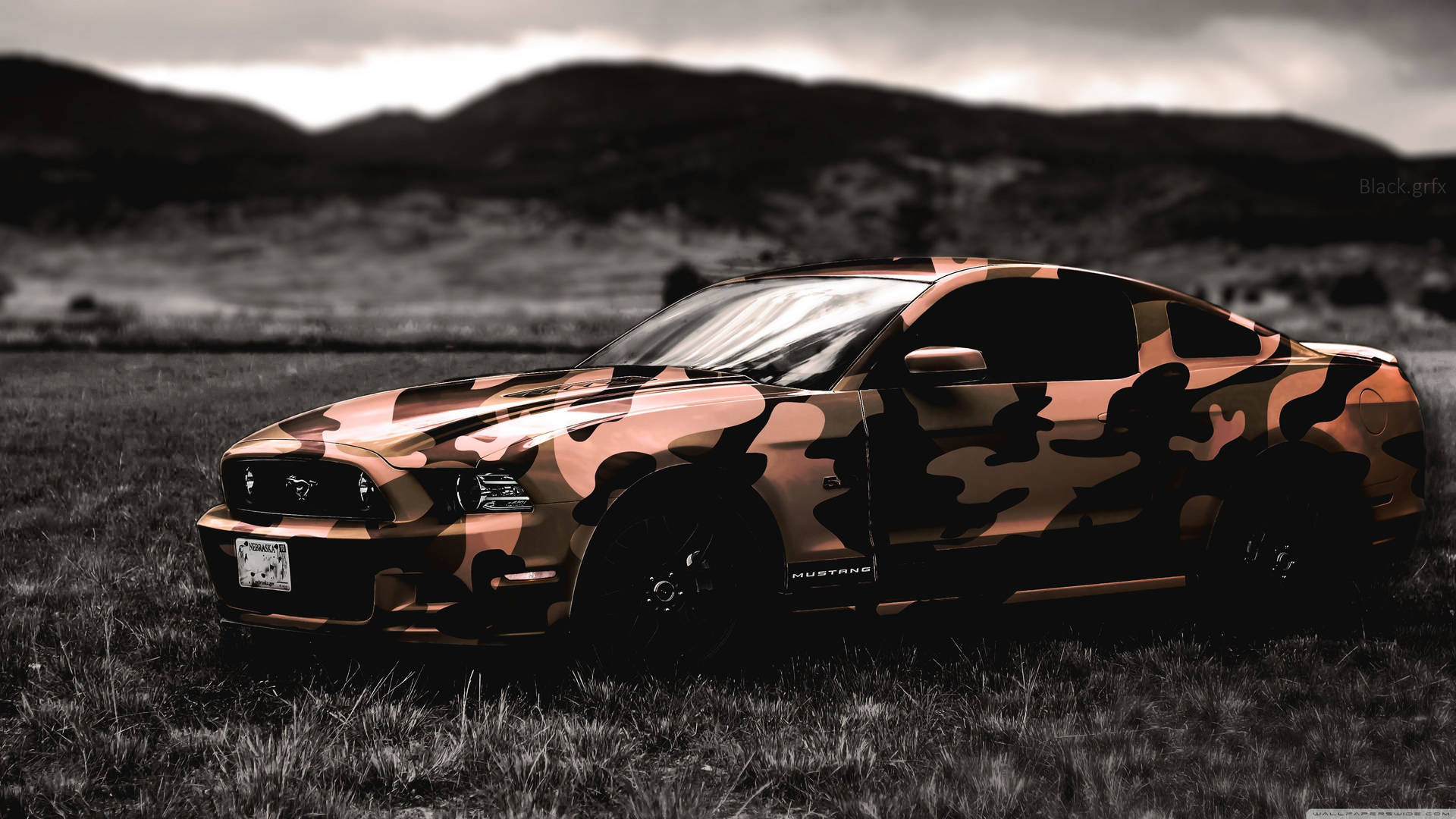 4k Ultra Hd Mustang Camouflage