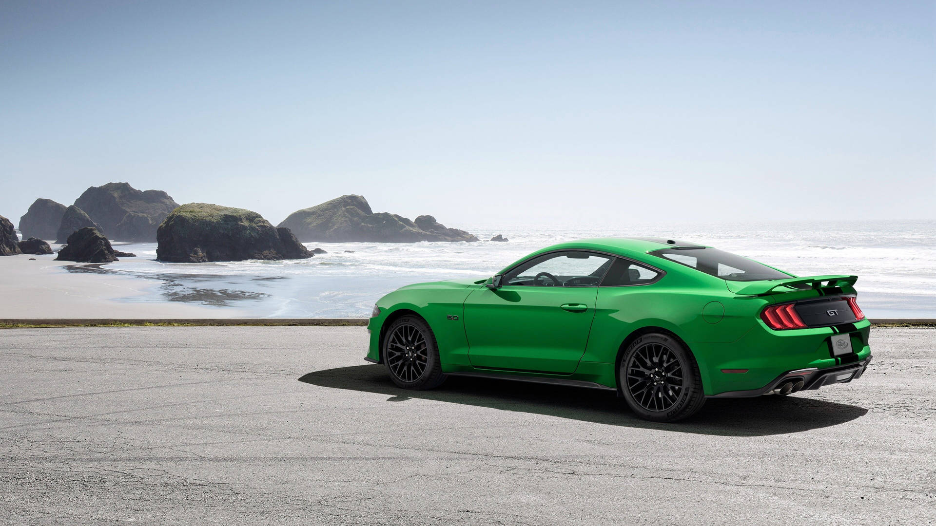 4k Ultra Hd Mustang Green Car Background