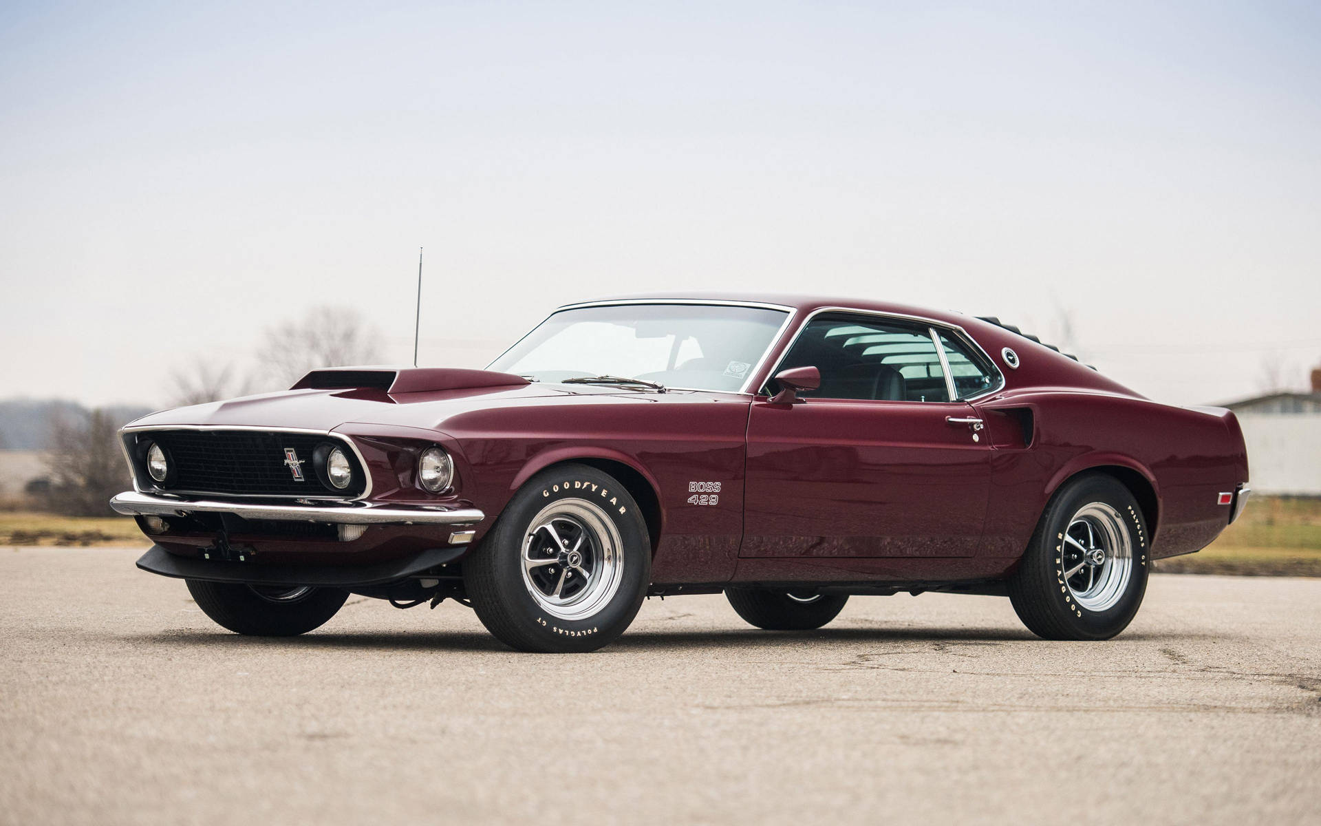 4k Ultra Hd Mustang Maroon Car Background