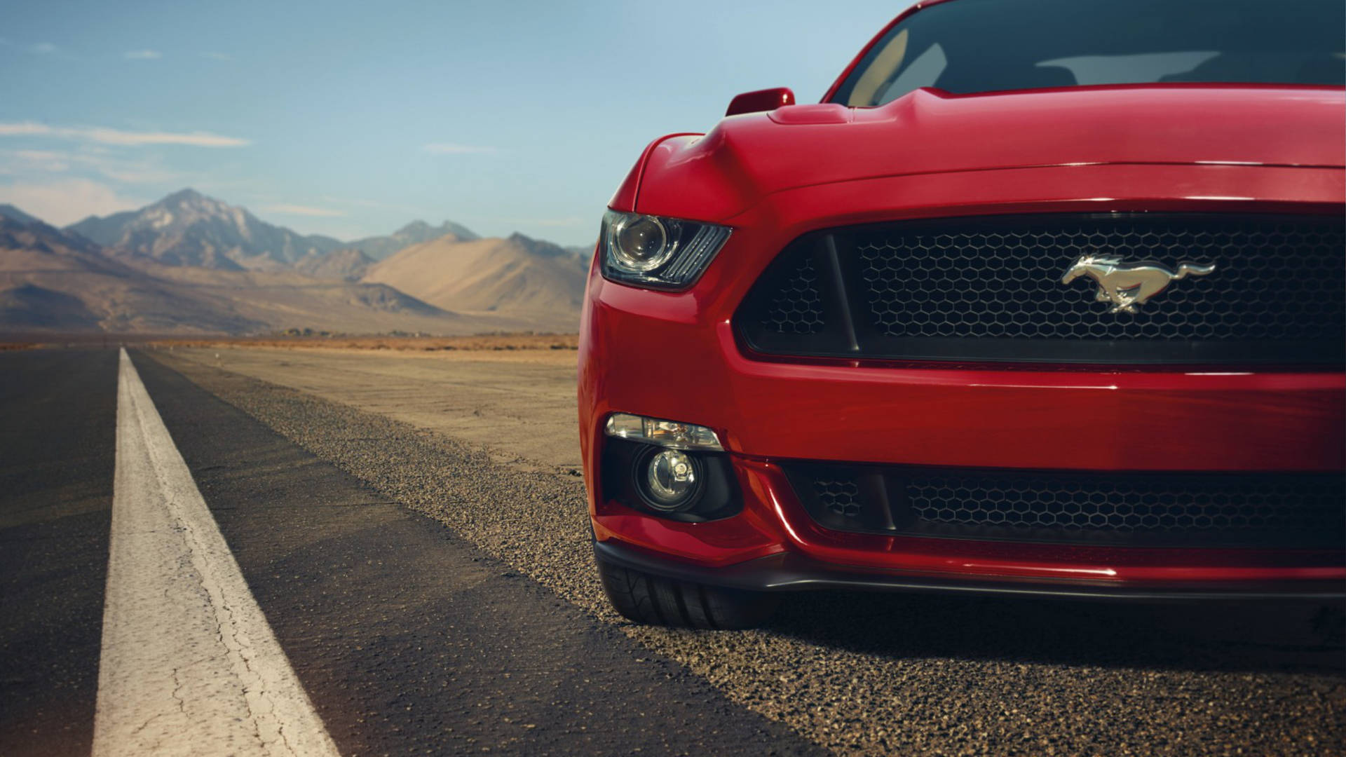 4k Ultra Hd Mustang Red Bumper Background