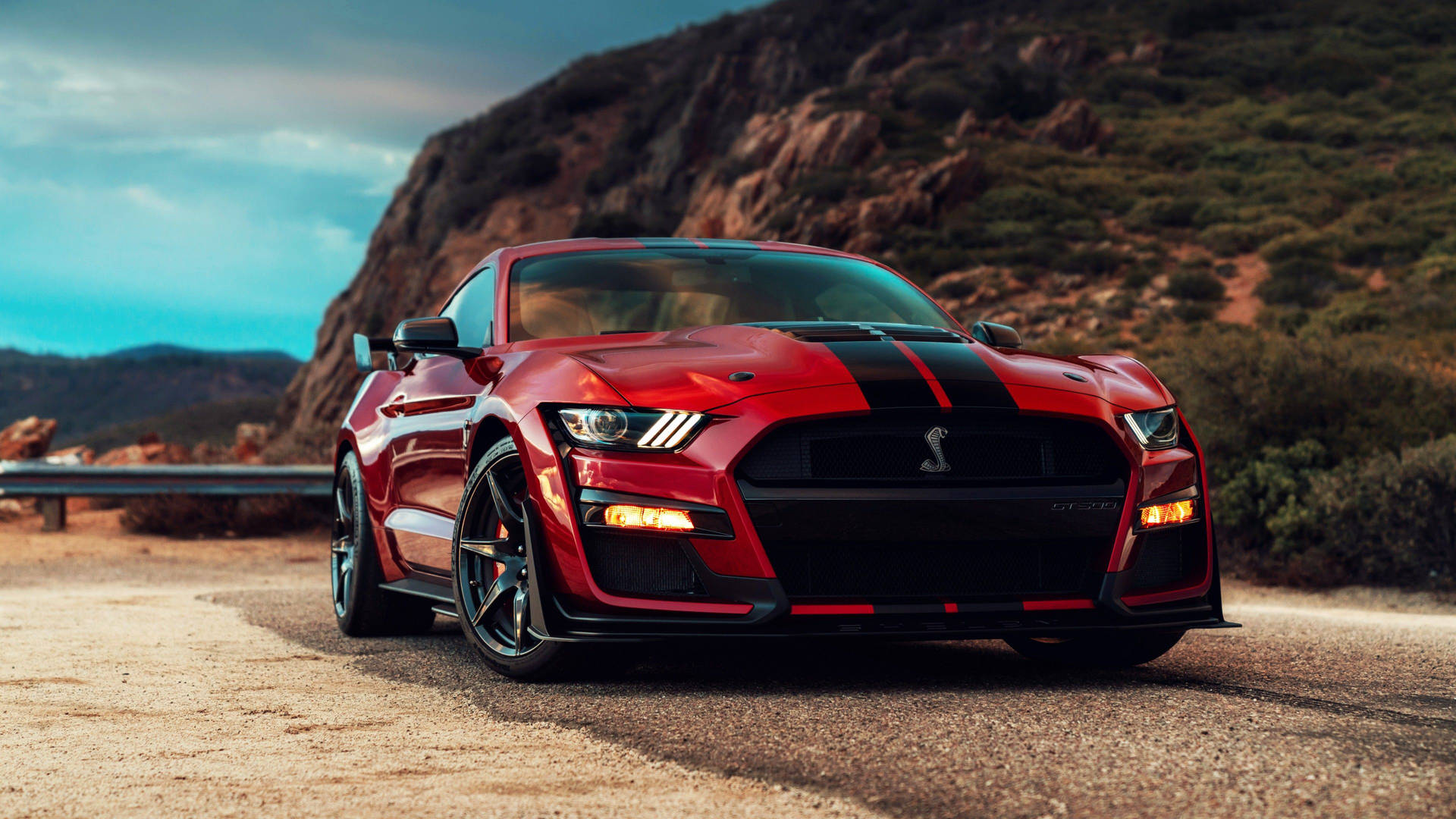 4k Ultra Hd Mustang Red Shelby Gt500 Background