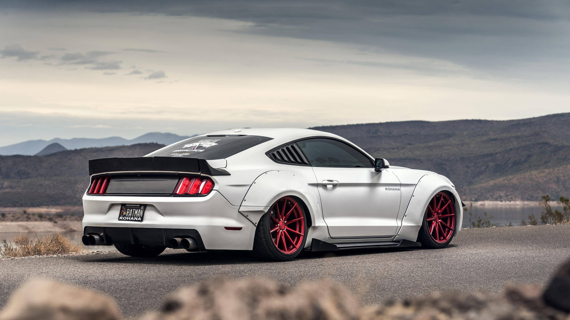 4k Ultra Hd Mustang White Car Background