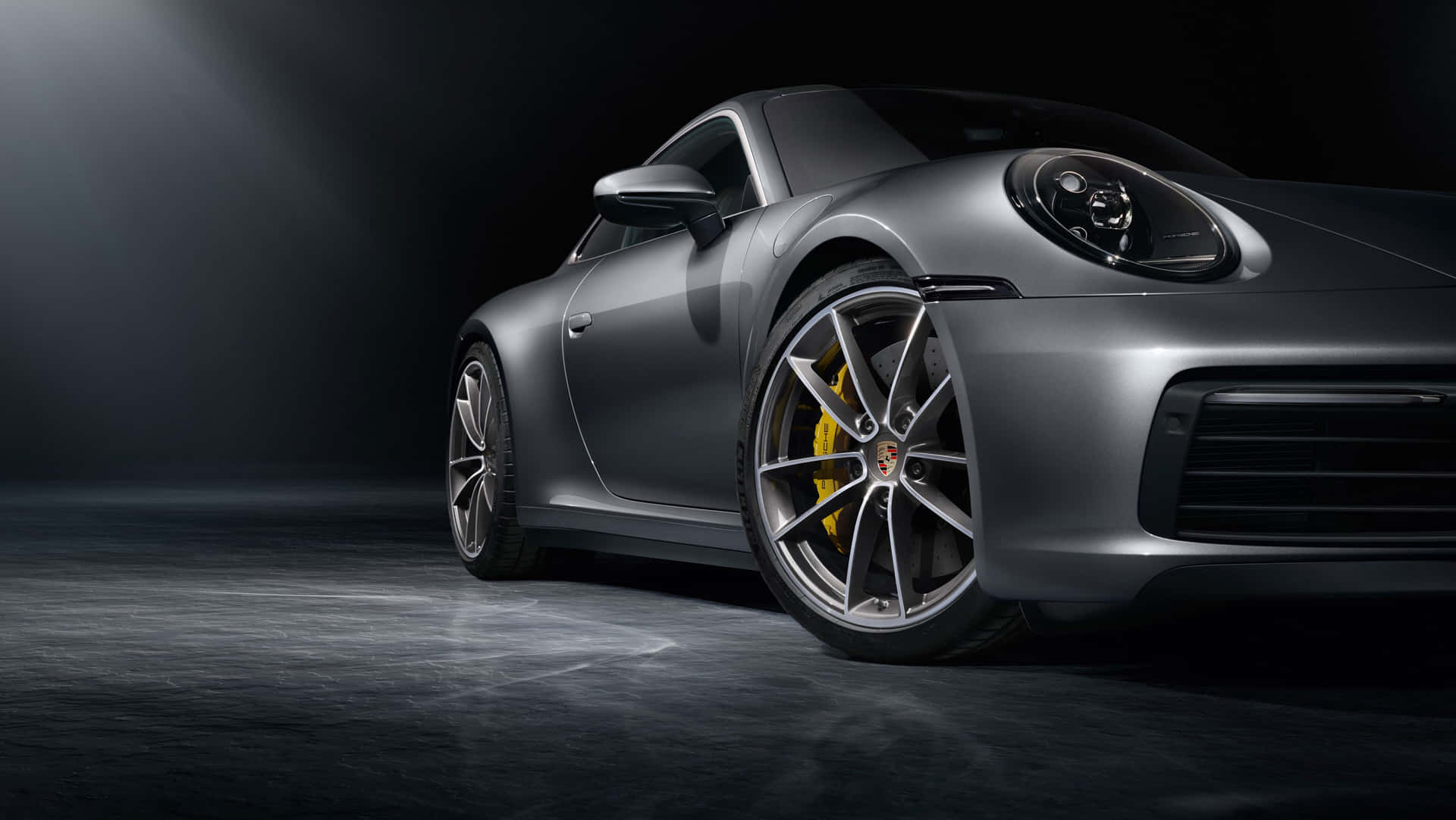 4k Ultra Hd Silver-black Porsche Background