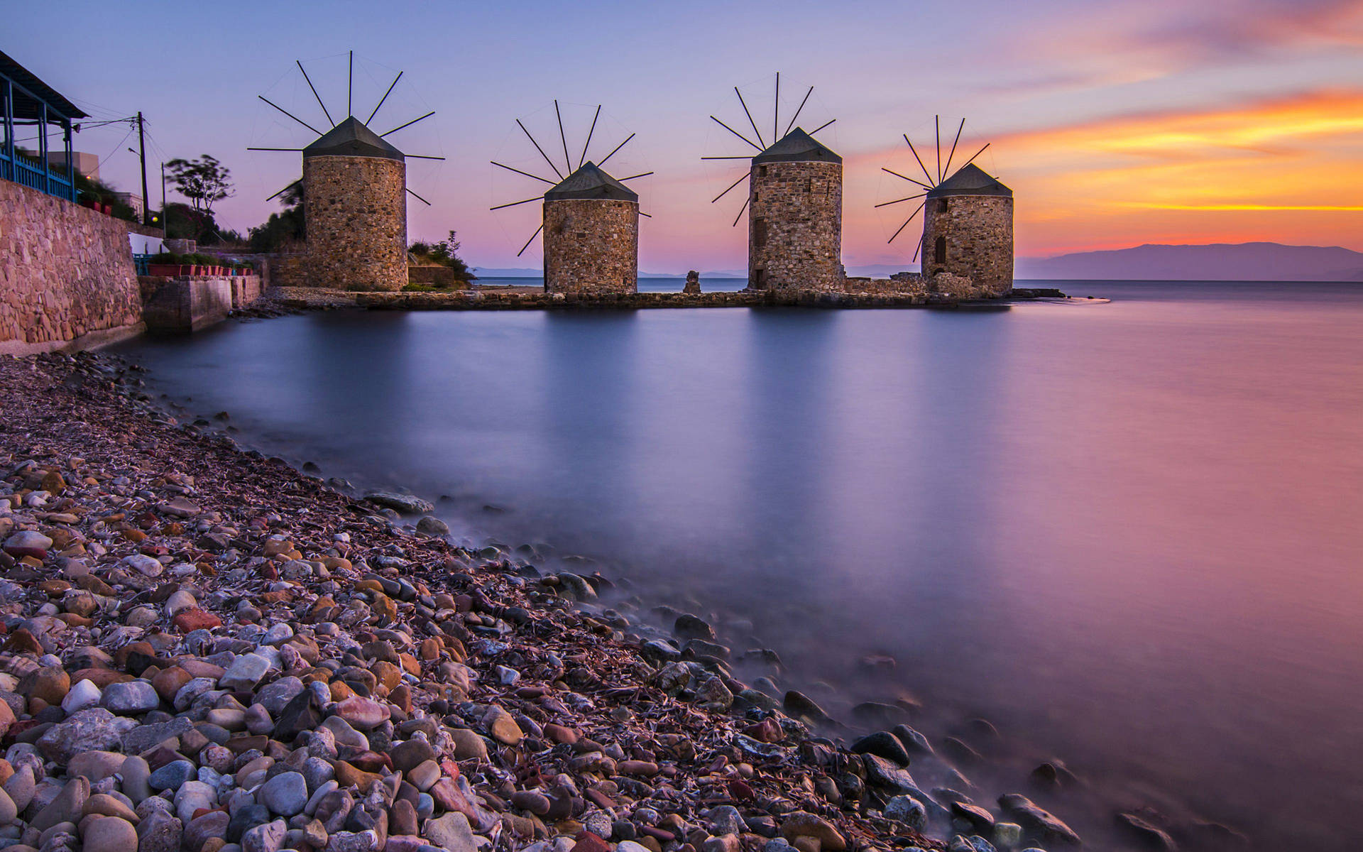 4k Ultra Hd Windmills Background