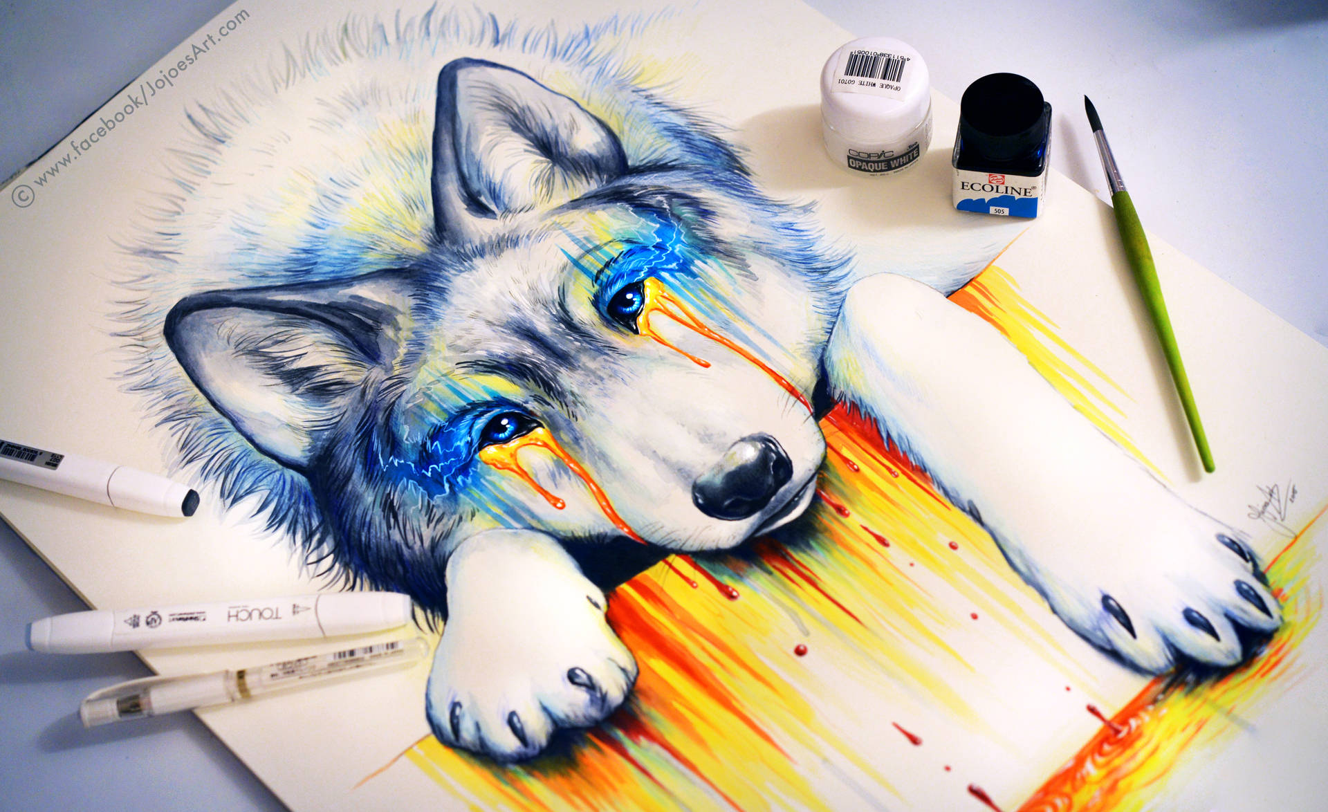 4k Ultra Hd Wolf Drawing