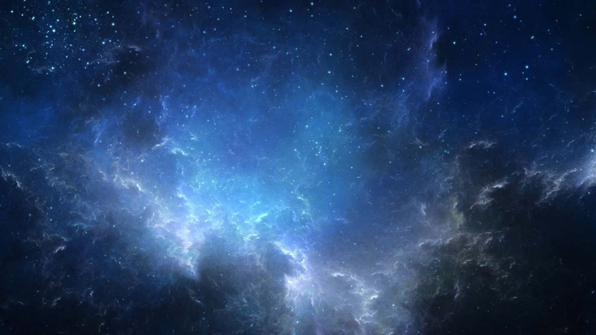 4k Universe Blue Nebula Background