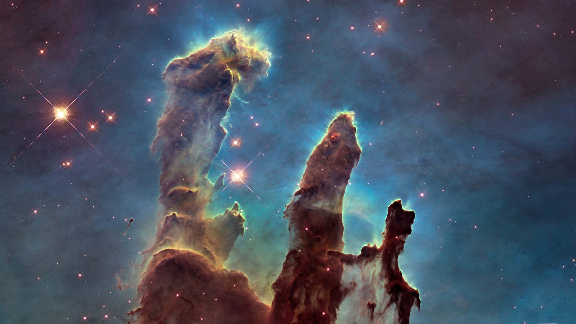 4k Universe Elephant-trunk-like Nebula Background