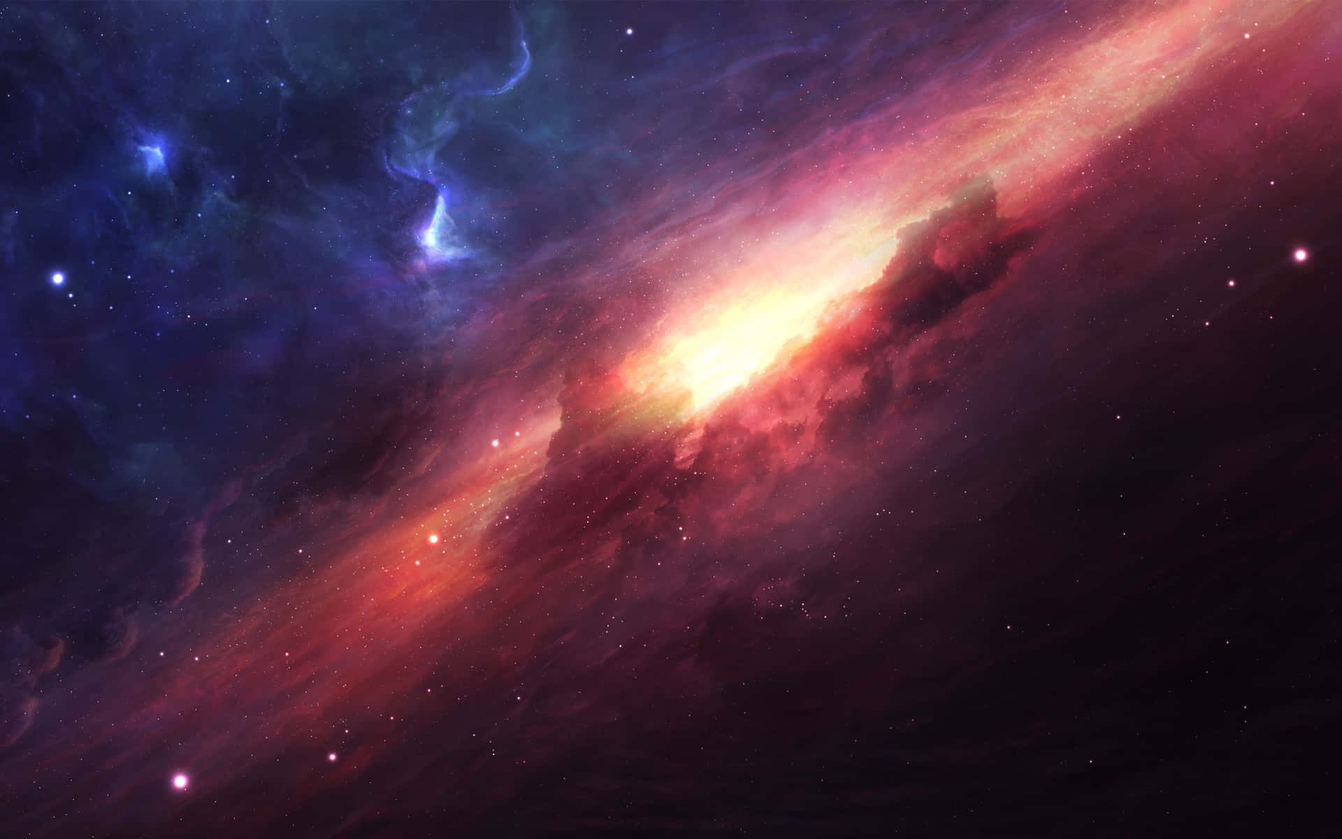 4k Universe In Space Background