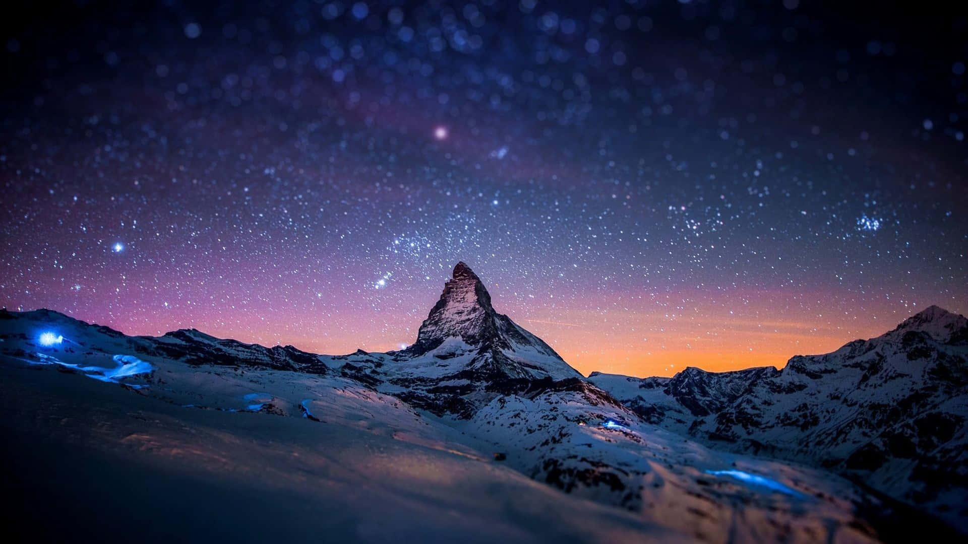 4k Universe Matterhorn In Night