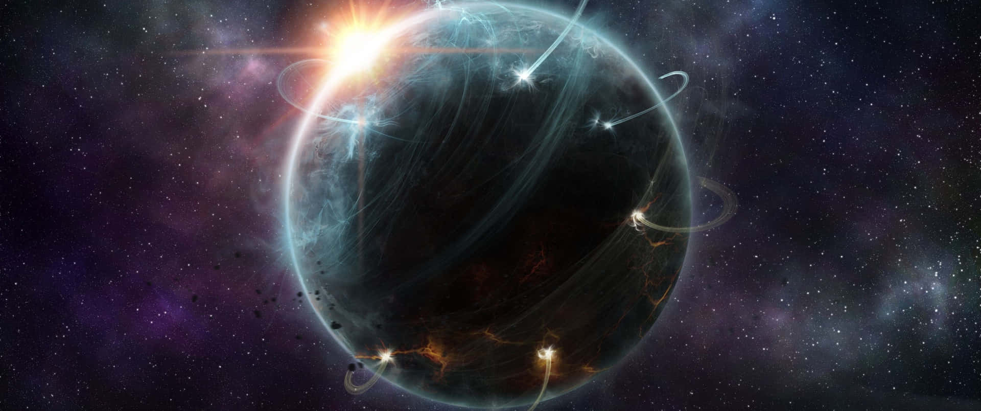 4k Universe Planet Of Kehn`wa Background