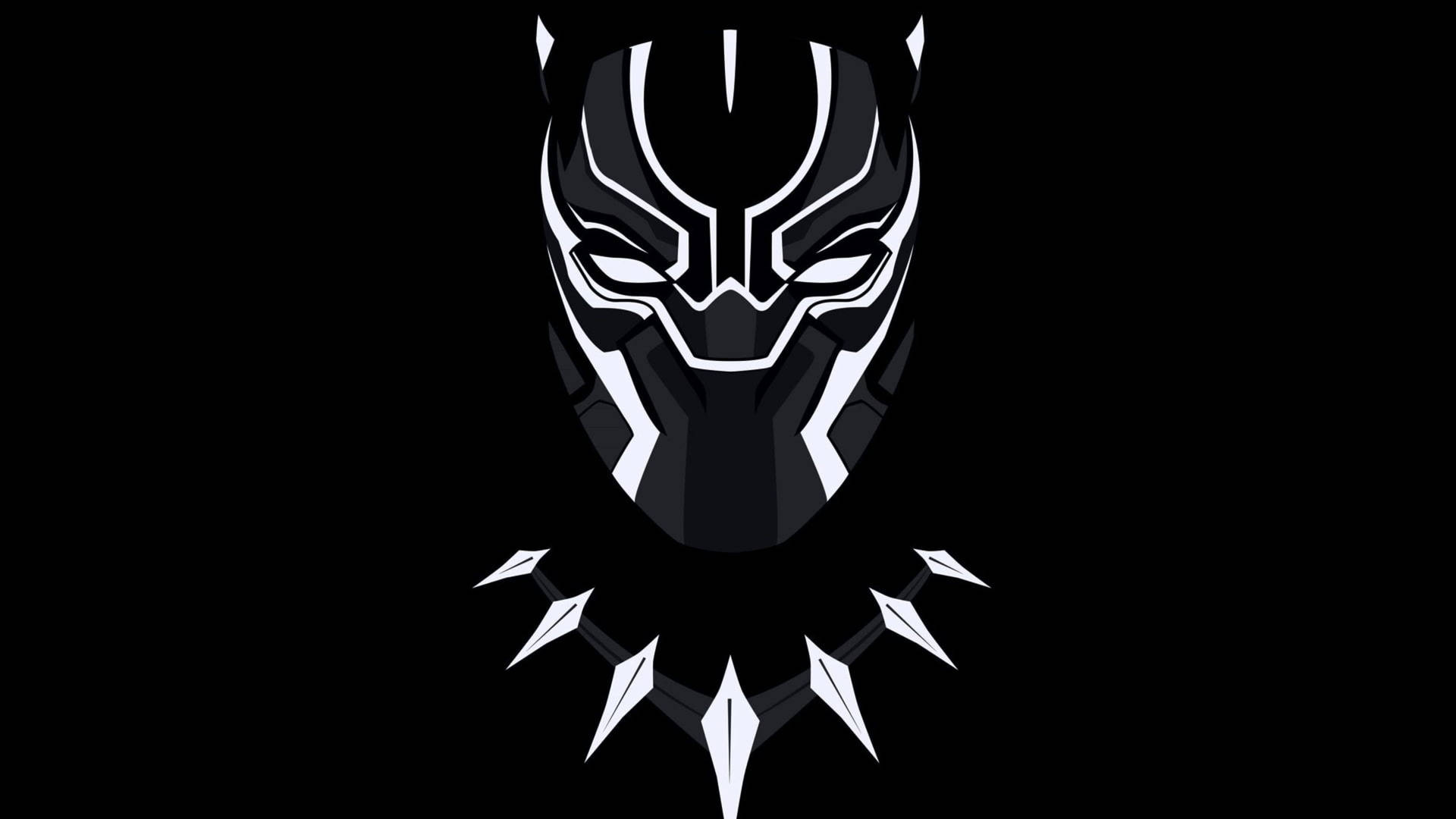 4k Vector Black Panther Background