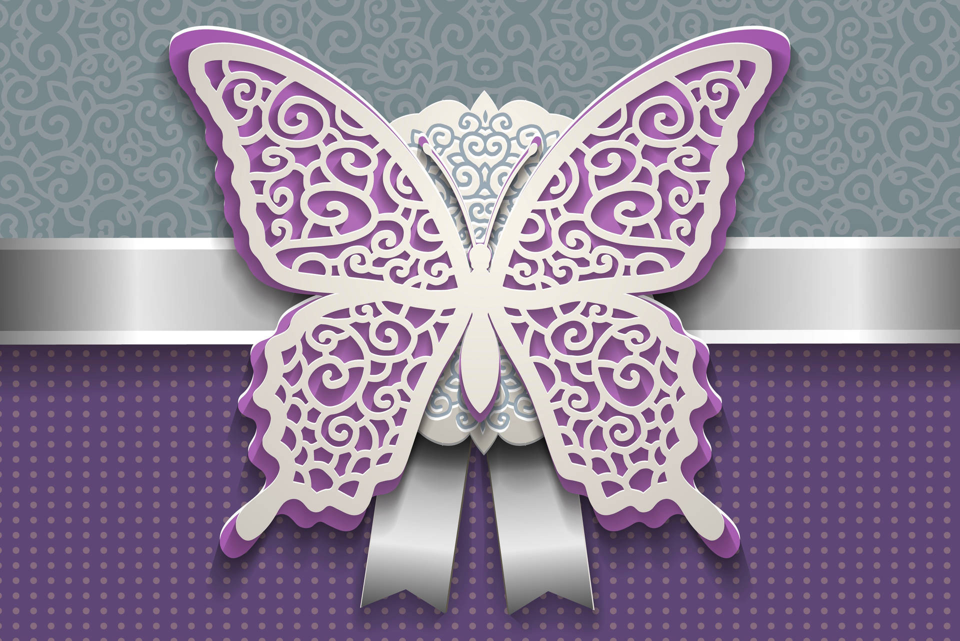 4k Vector Butterfly Background