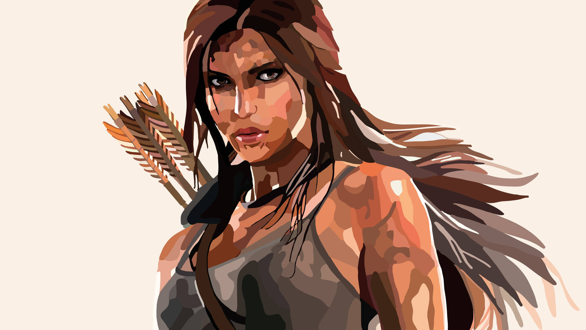 4k Vector Lara Croft Background