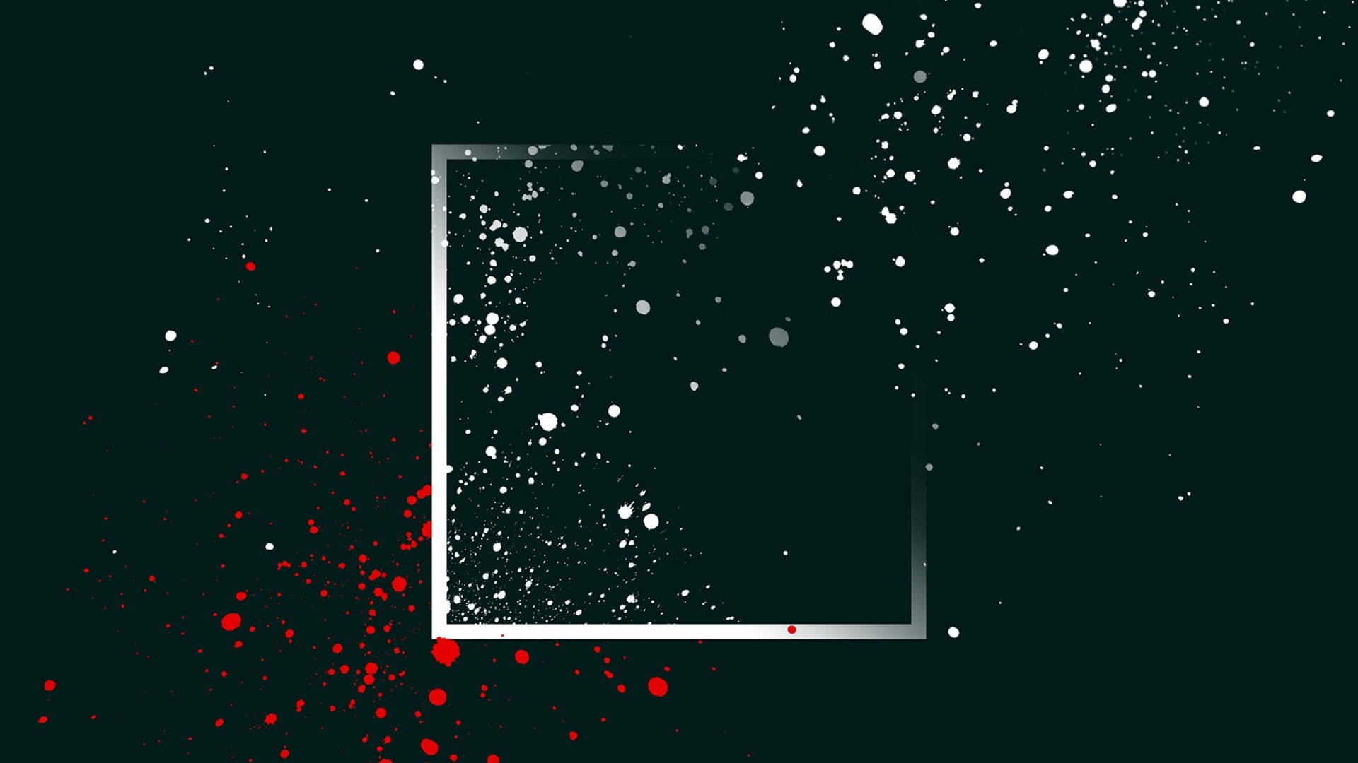 4k Vector Square Red And White Splatters