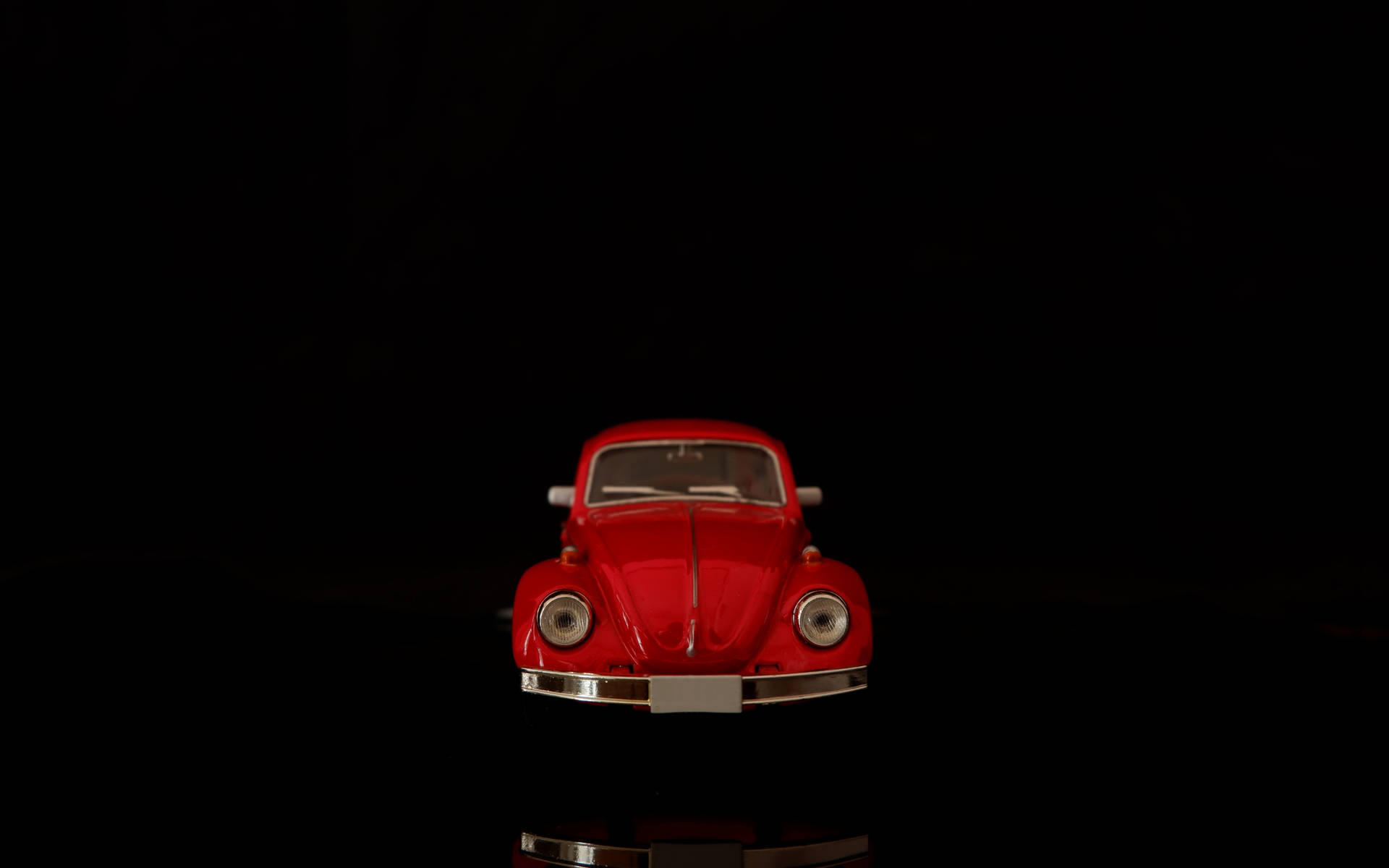 4k Vintage Red Car On Black Background