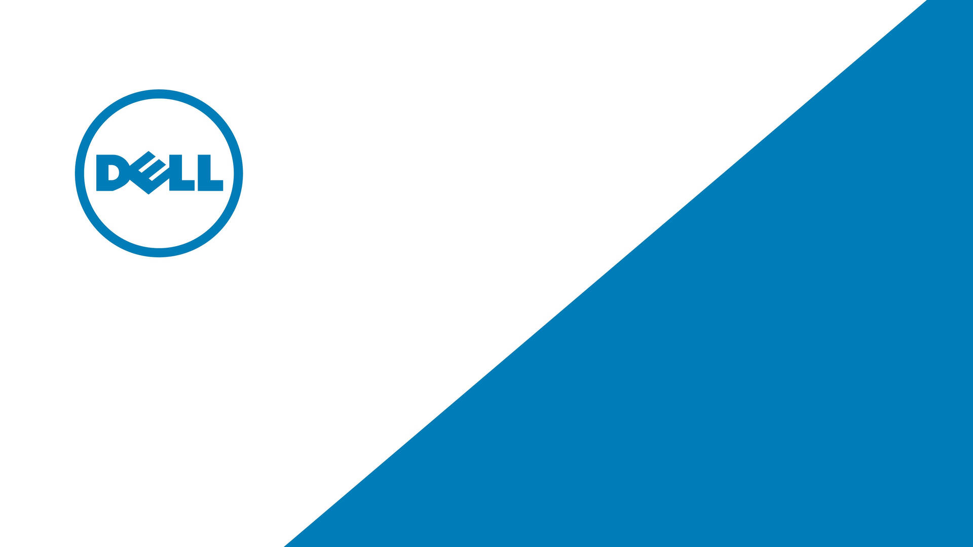 4k White And Blue Dell Logo Background