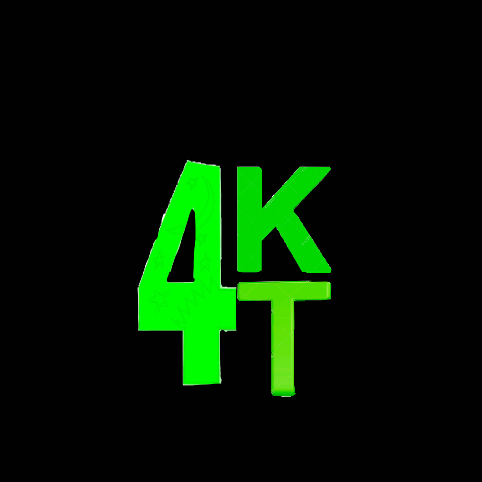 4kt Logo On A Black Background Background