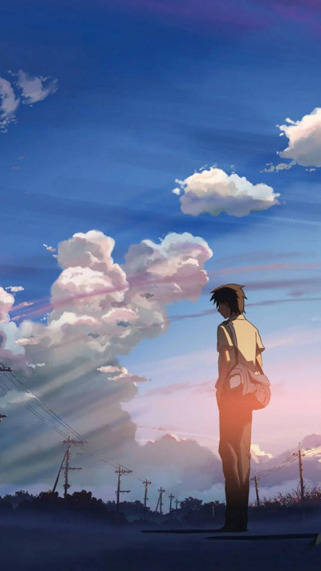 5 Centimeters Per Second 4k Anime Phone Background