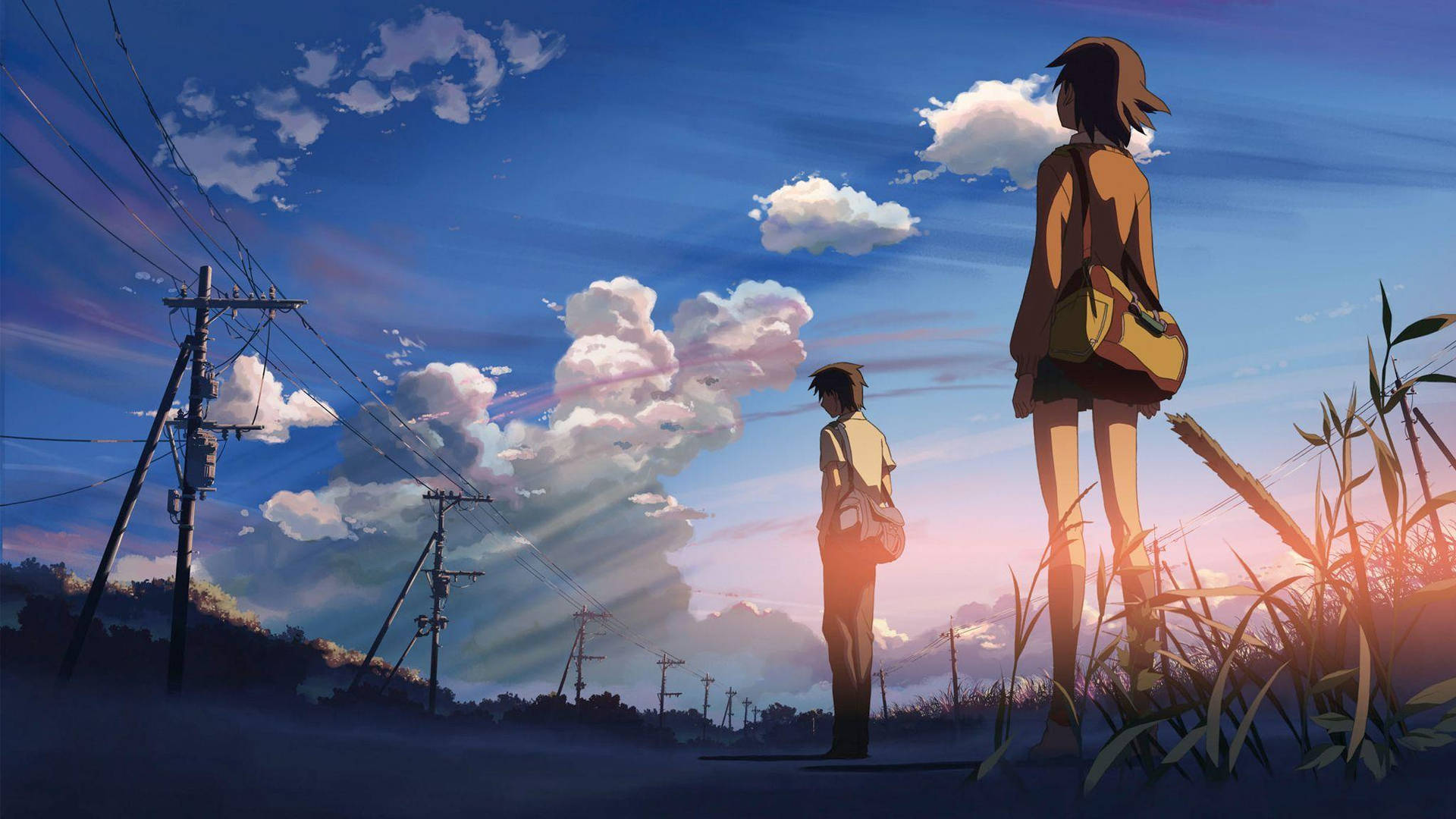 5 Centimeters Per Second Aesthetic Anime Scenery Background