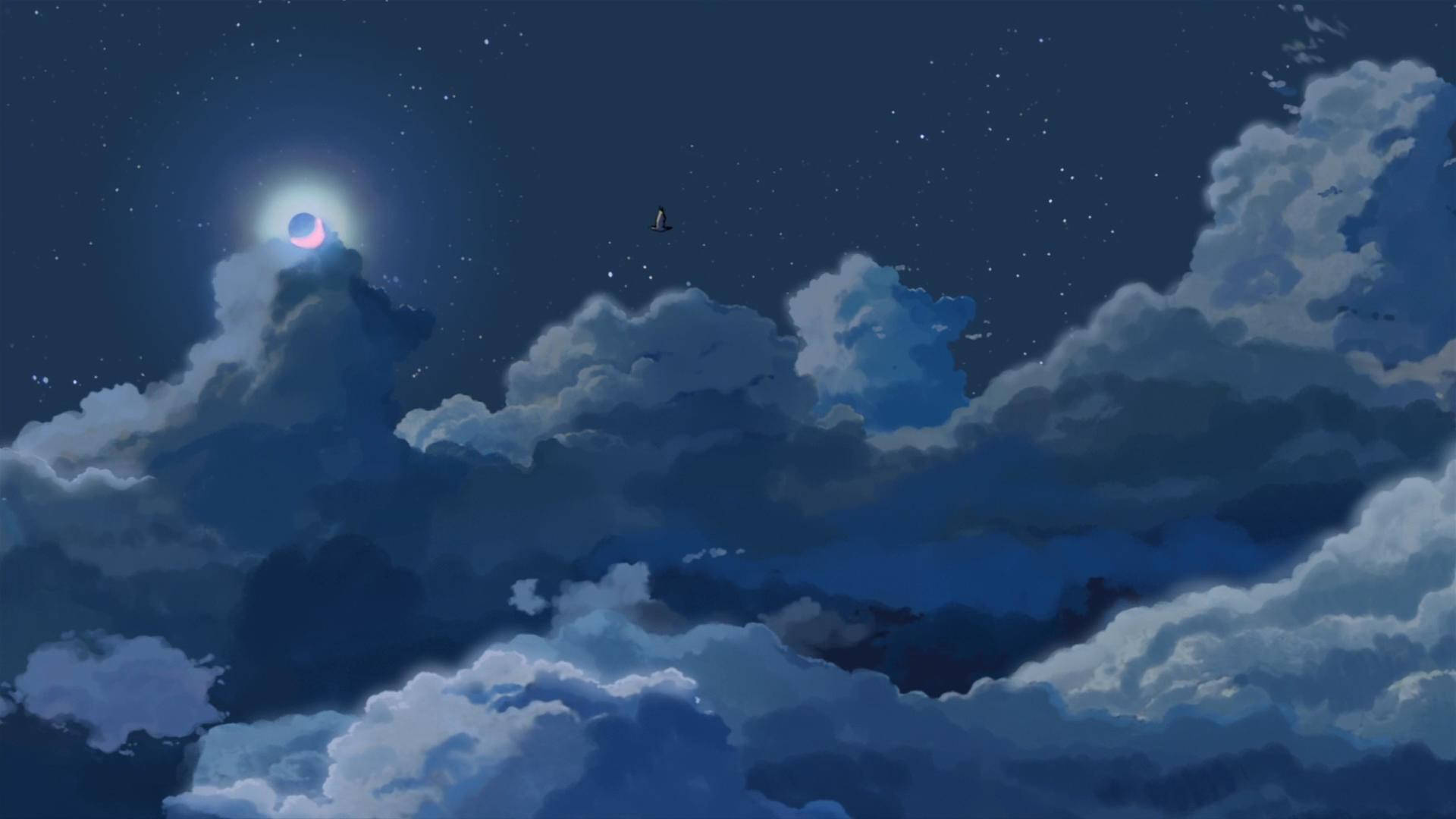 5 Centimeters Per Second Cloudy Night Background
