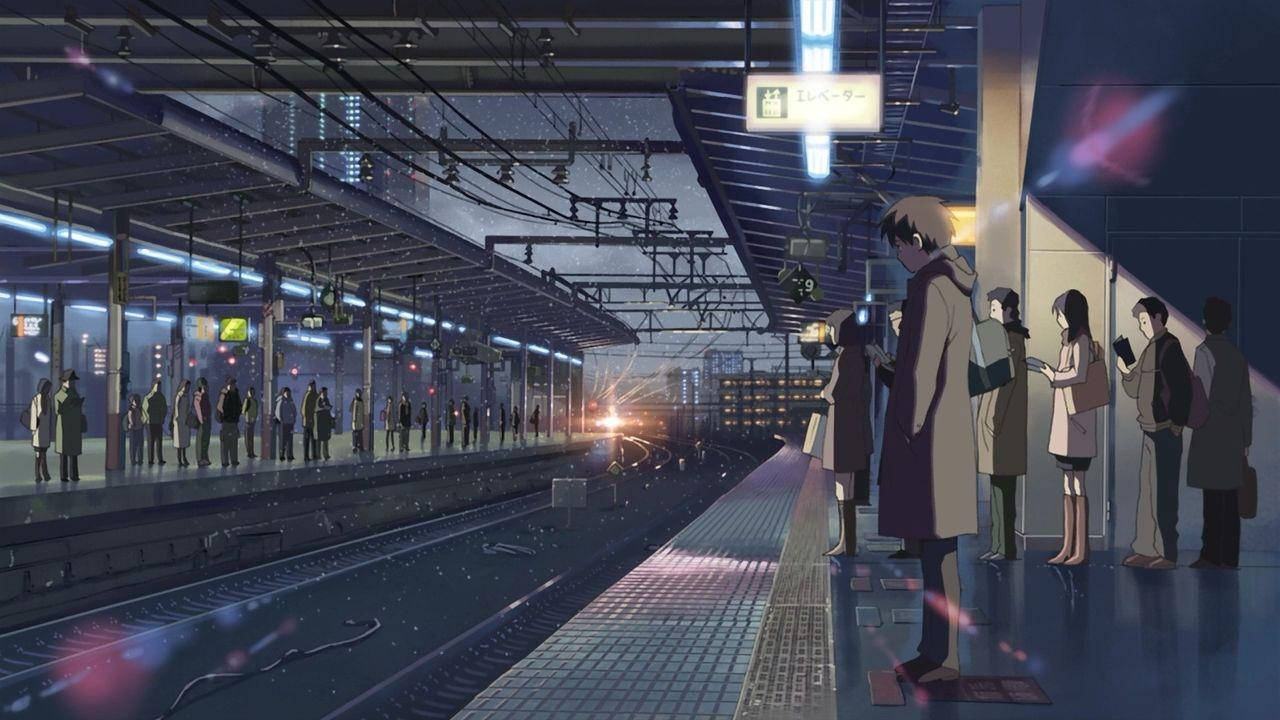 5 Centimeters Per Second Station Scene Background