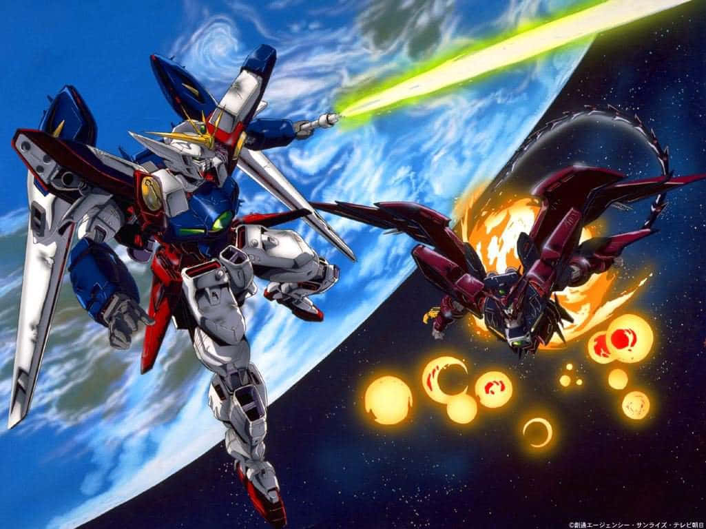 5 Gundam Pilots Battle Together To Ensure Peace Background