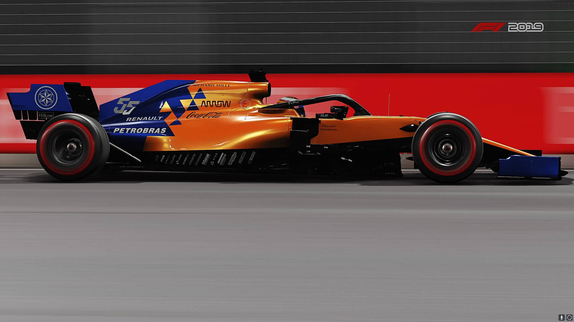 #55 Car In-game F1 2019 Background