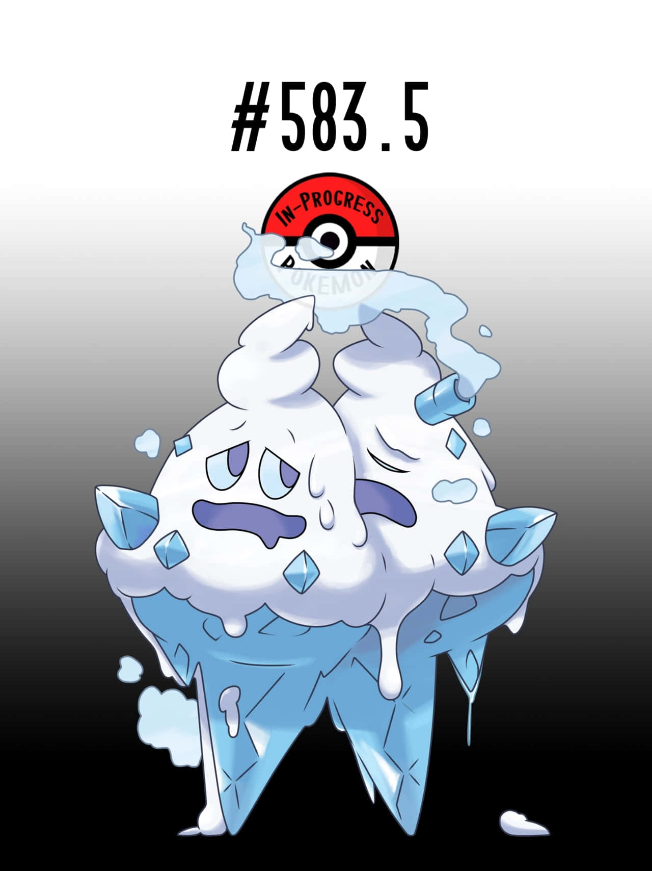 #583.5 Vanilluxe Pokemon Background