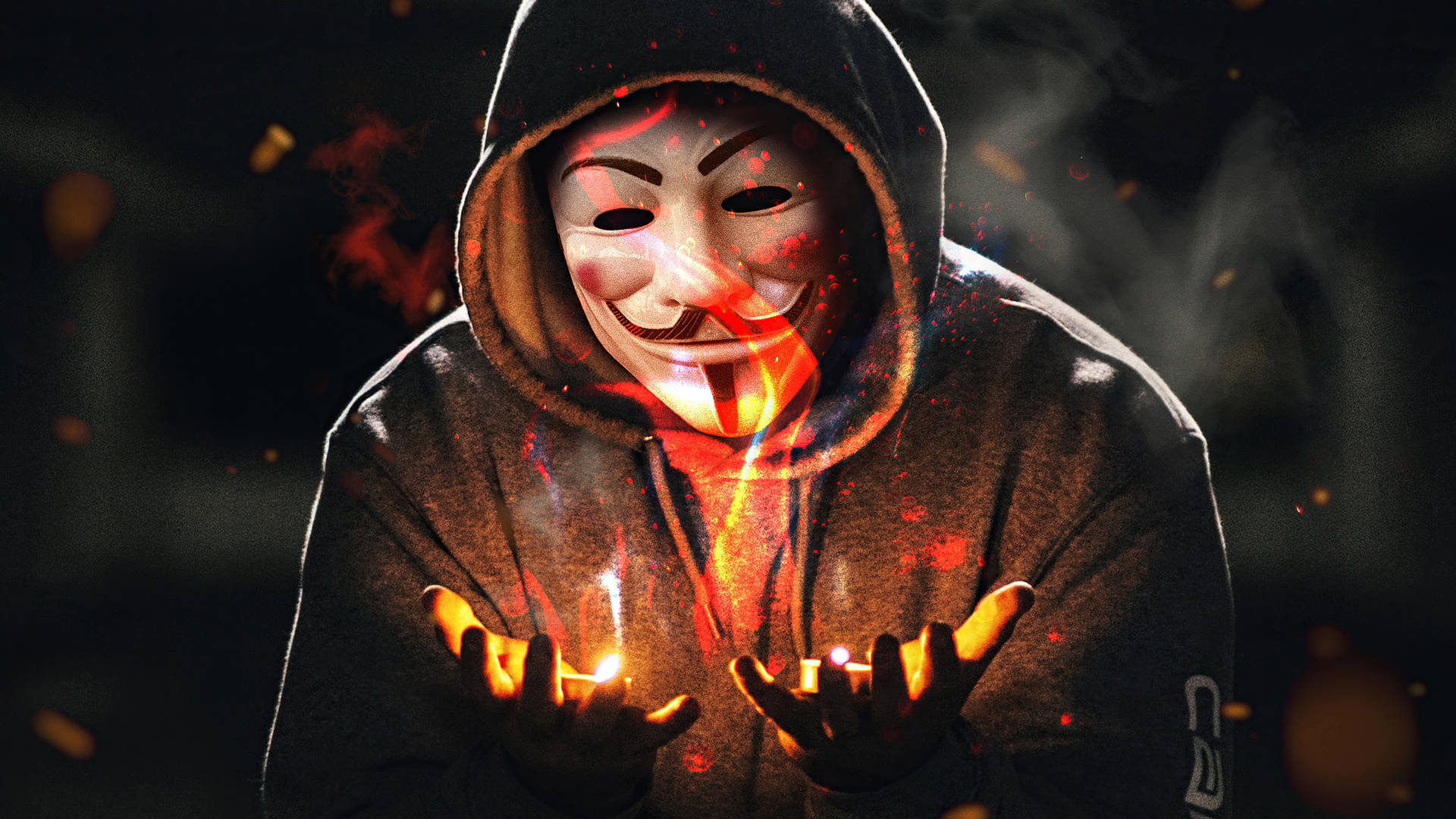 64k Ultra Hd Hacker Guy Fawkes Mask