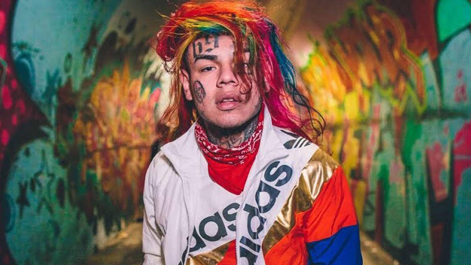 6ix9ine In A Tunnel Background