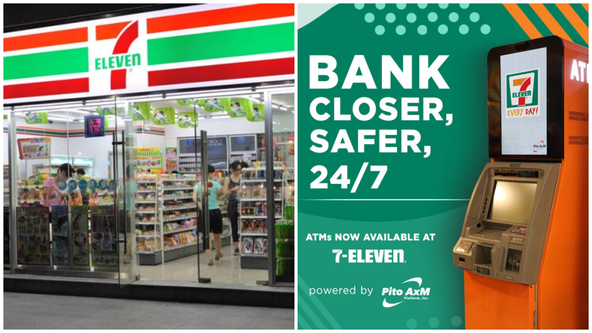 7 Eleven Bank Counter Background