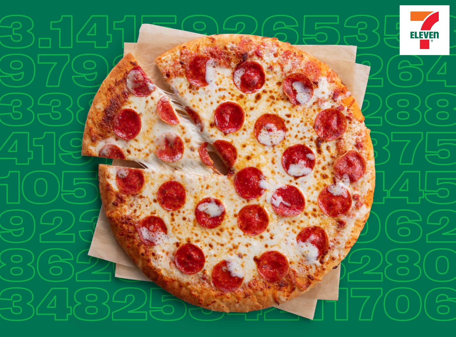 7 Eleven Pepperoni Pizza Background