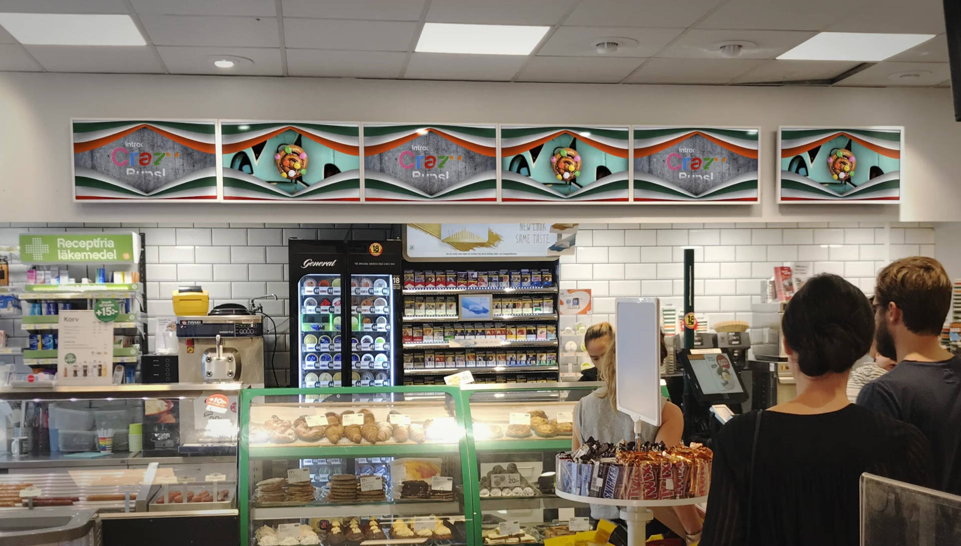 7 Eleven Store Counter Background