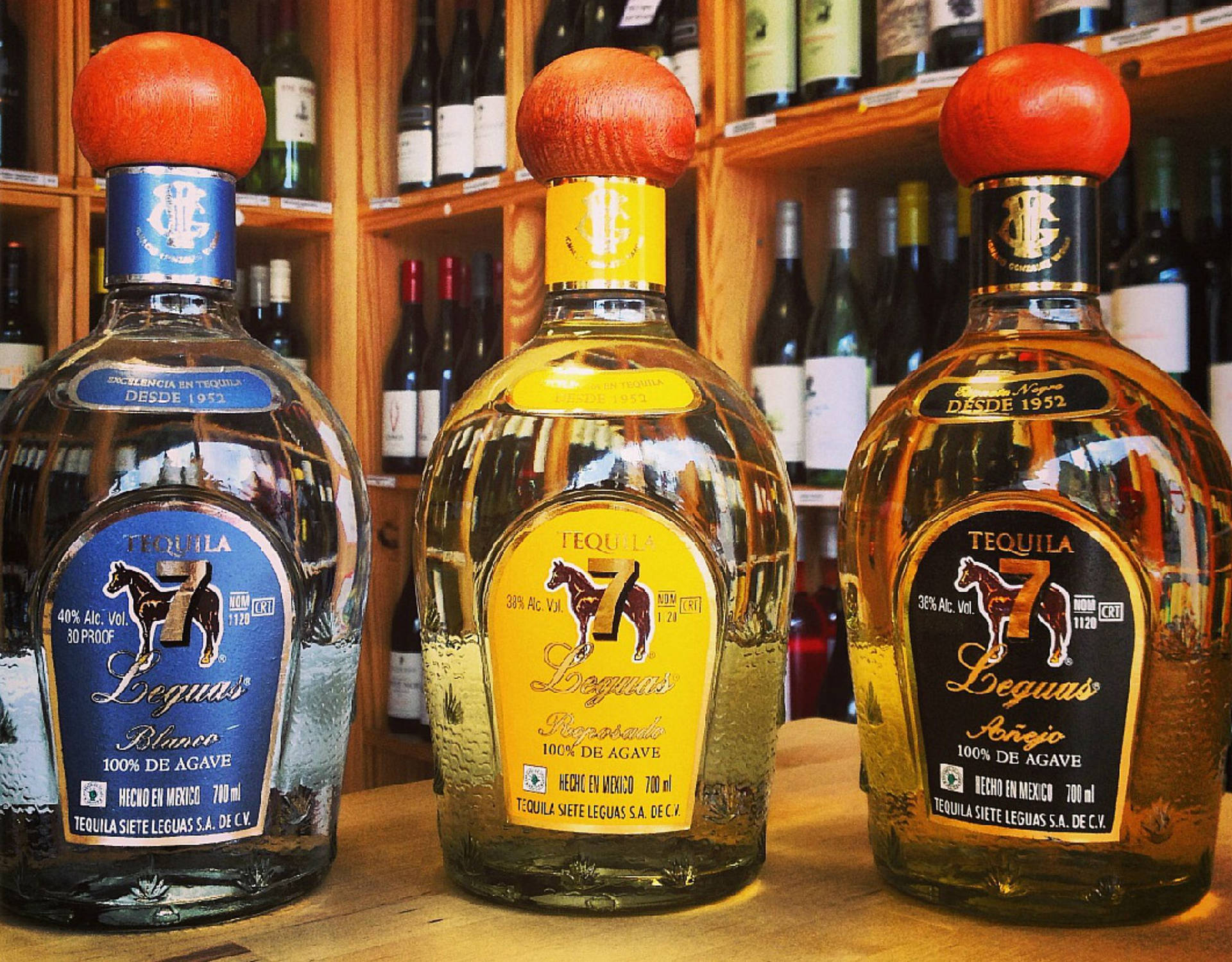 7 Las Casa Siete Leguas Tequila Collection Background