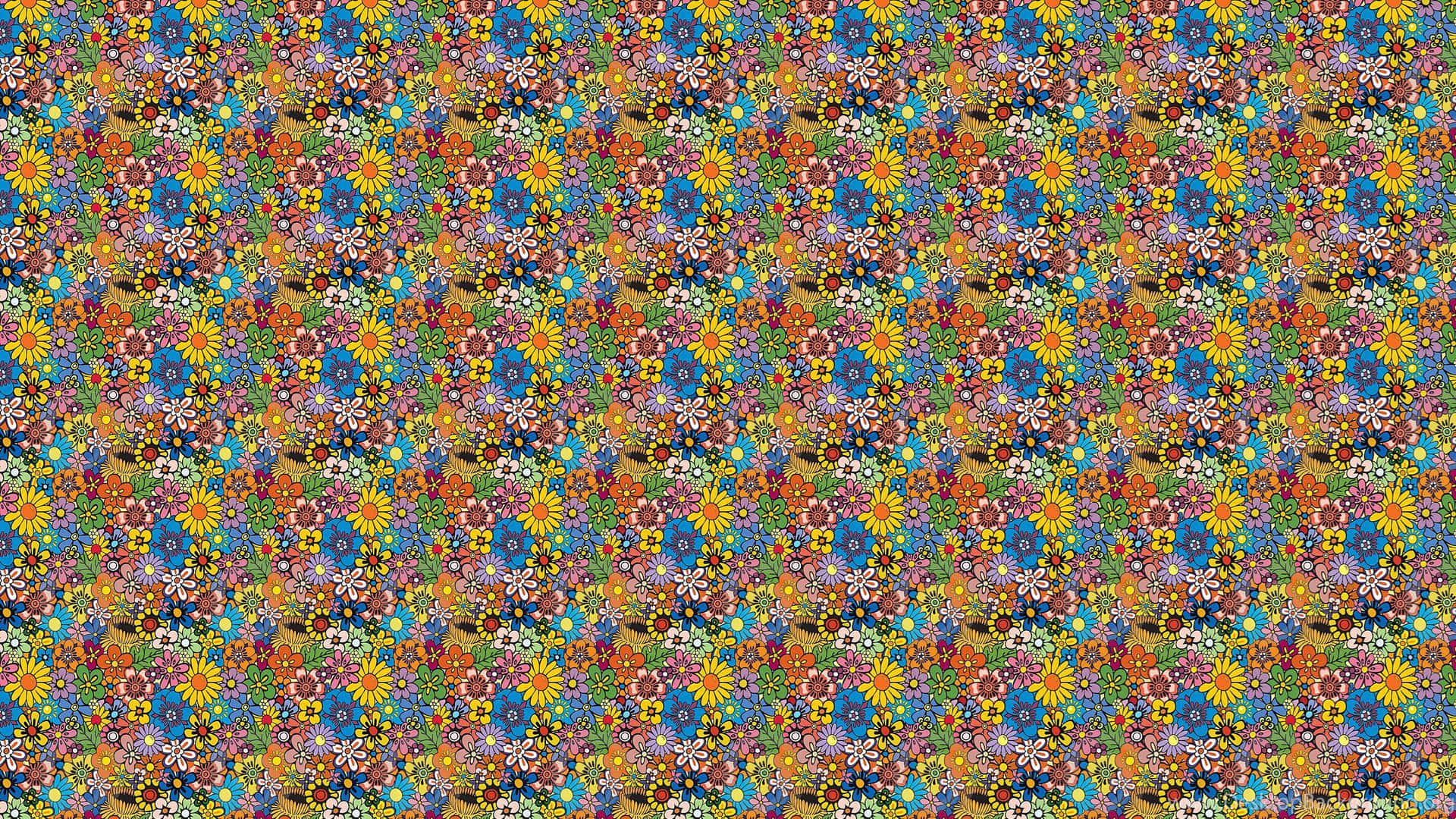 70s Aesthetic Desktop Autostereograms Magic Eye Image Background
