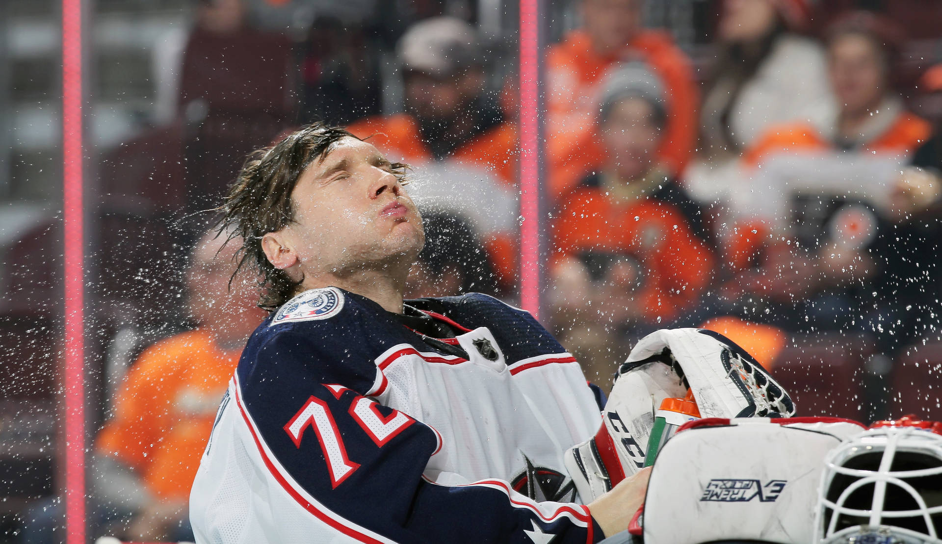 # 72 Colombus Blue Jackets Sergei Bobrovsky Background