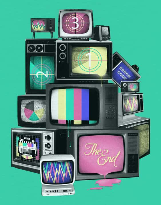80s Iphone Televisions Background