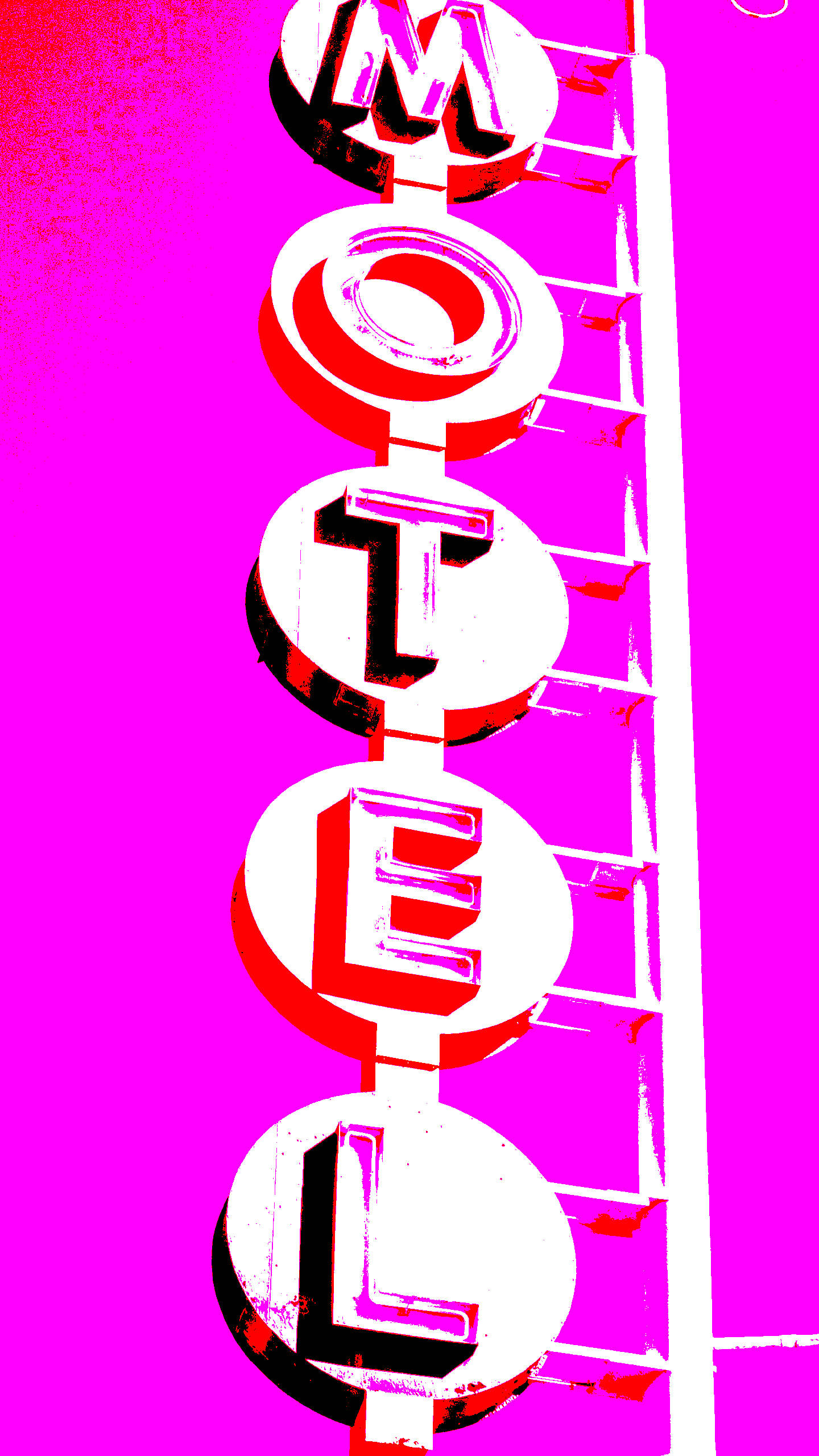 80s Retro Vintage Motel Signage