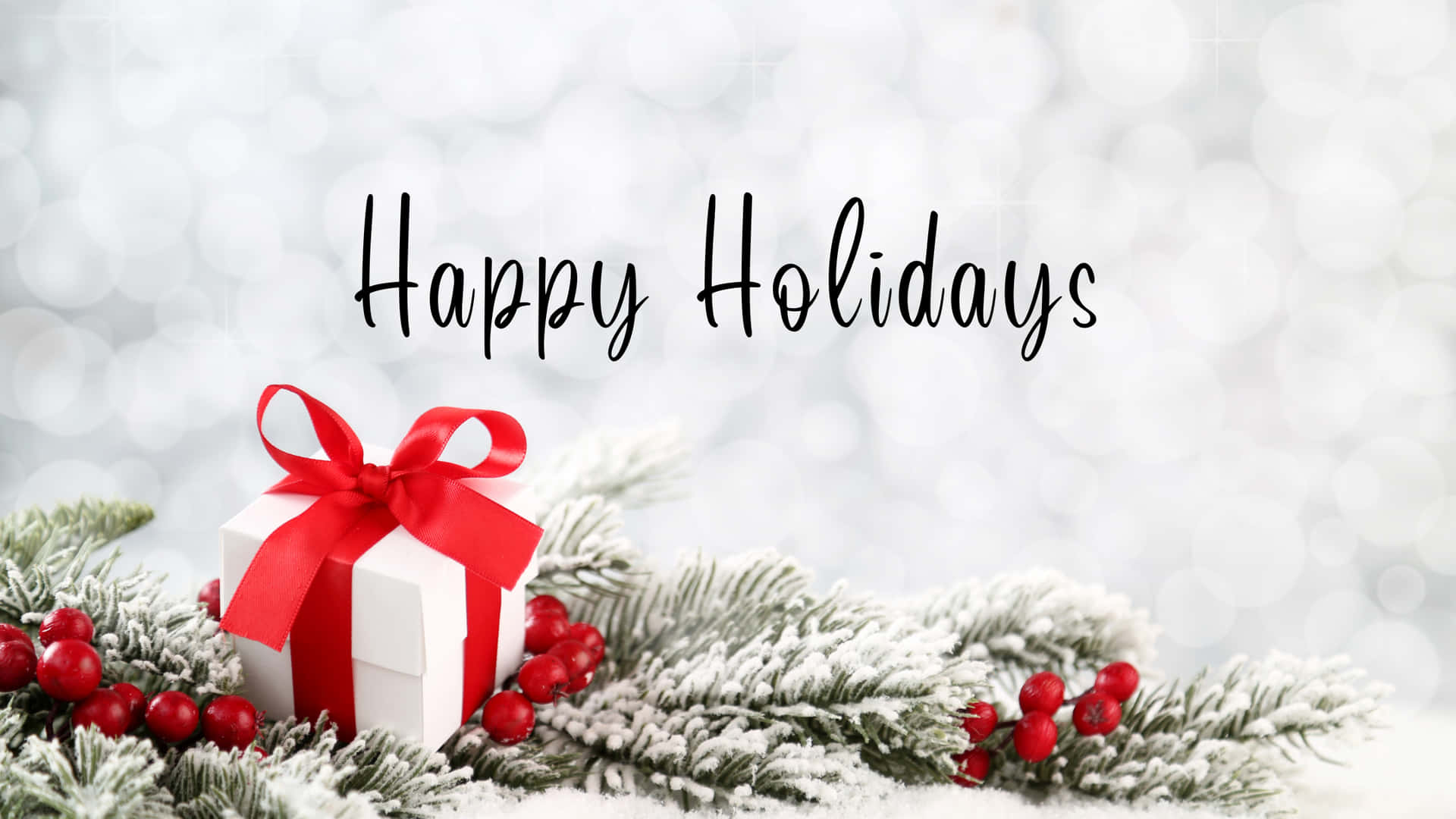 852 X 480 Pixels Happy Holidays Desktop Wallpaper Background