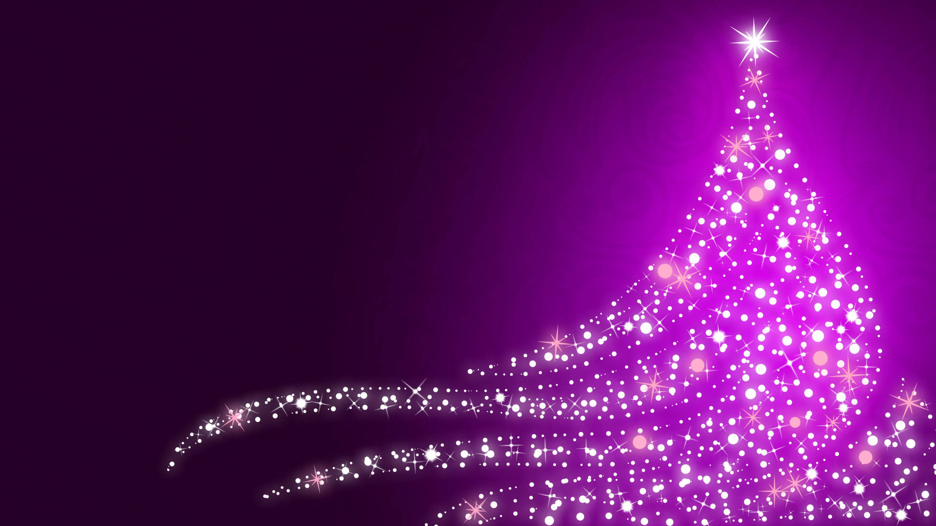 8k Christmas Purple Aesthetic Tree Background