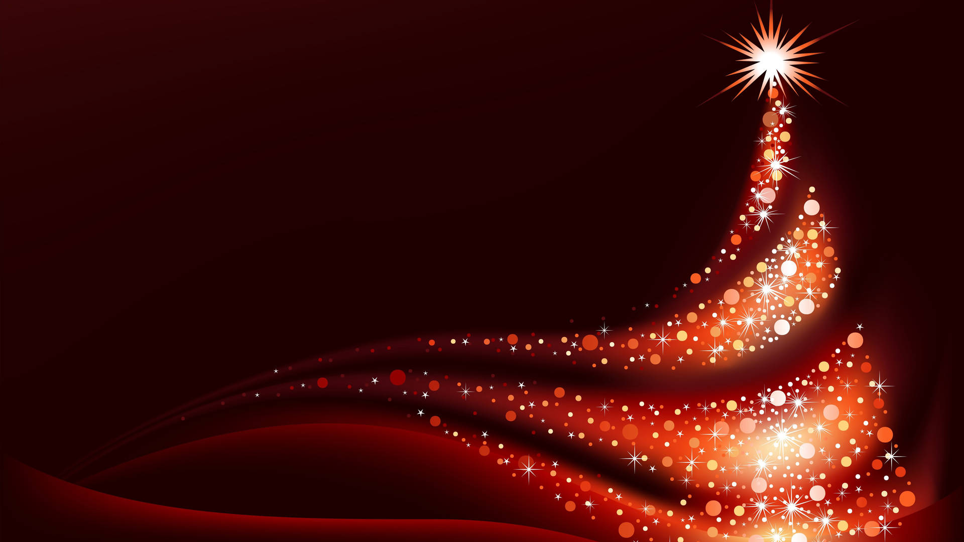 8k Christmas Red Abstract Tree Background