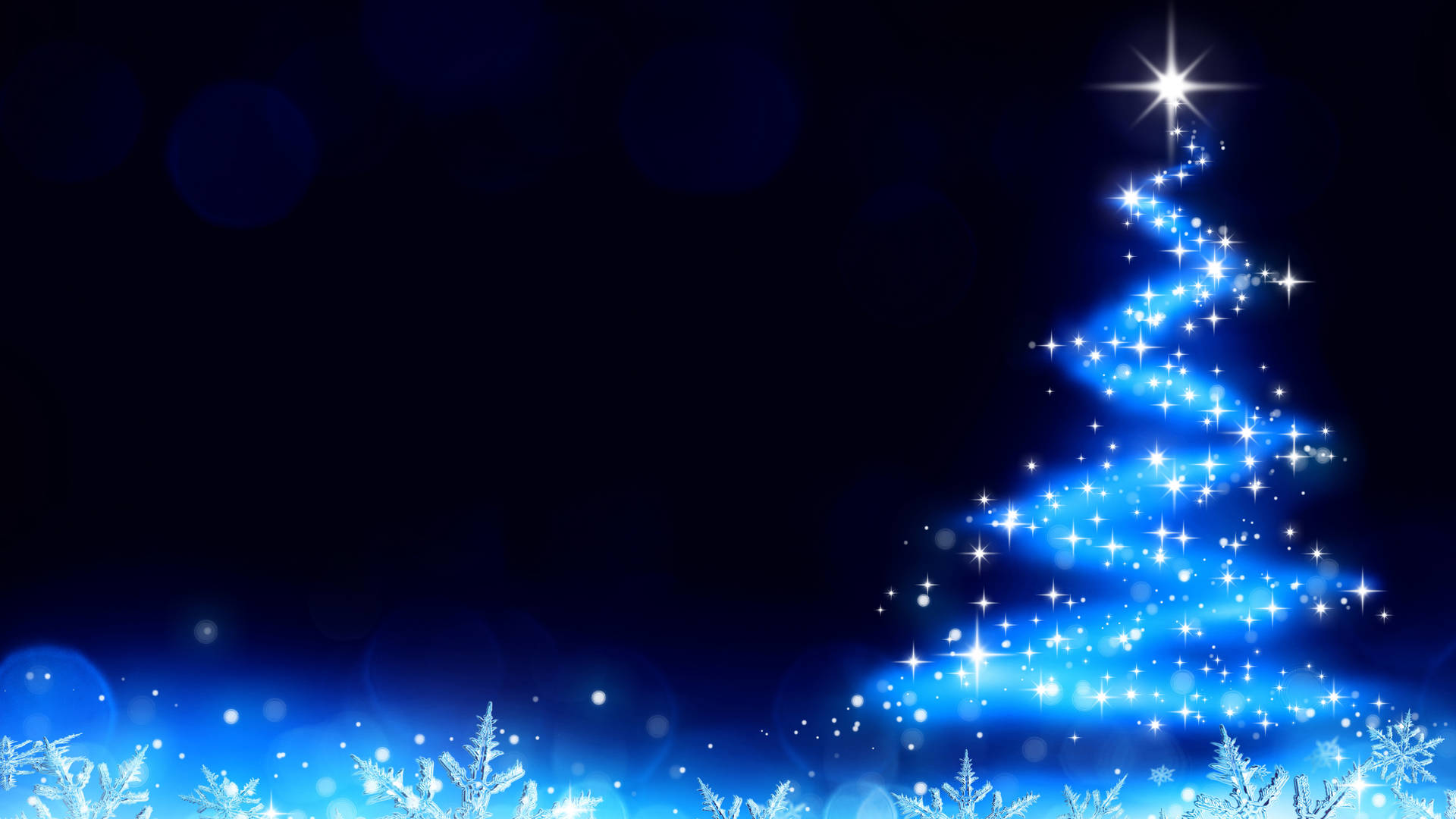8k Christmas Tree Sparkles Background